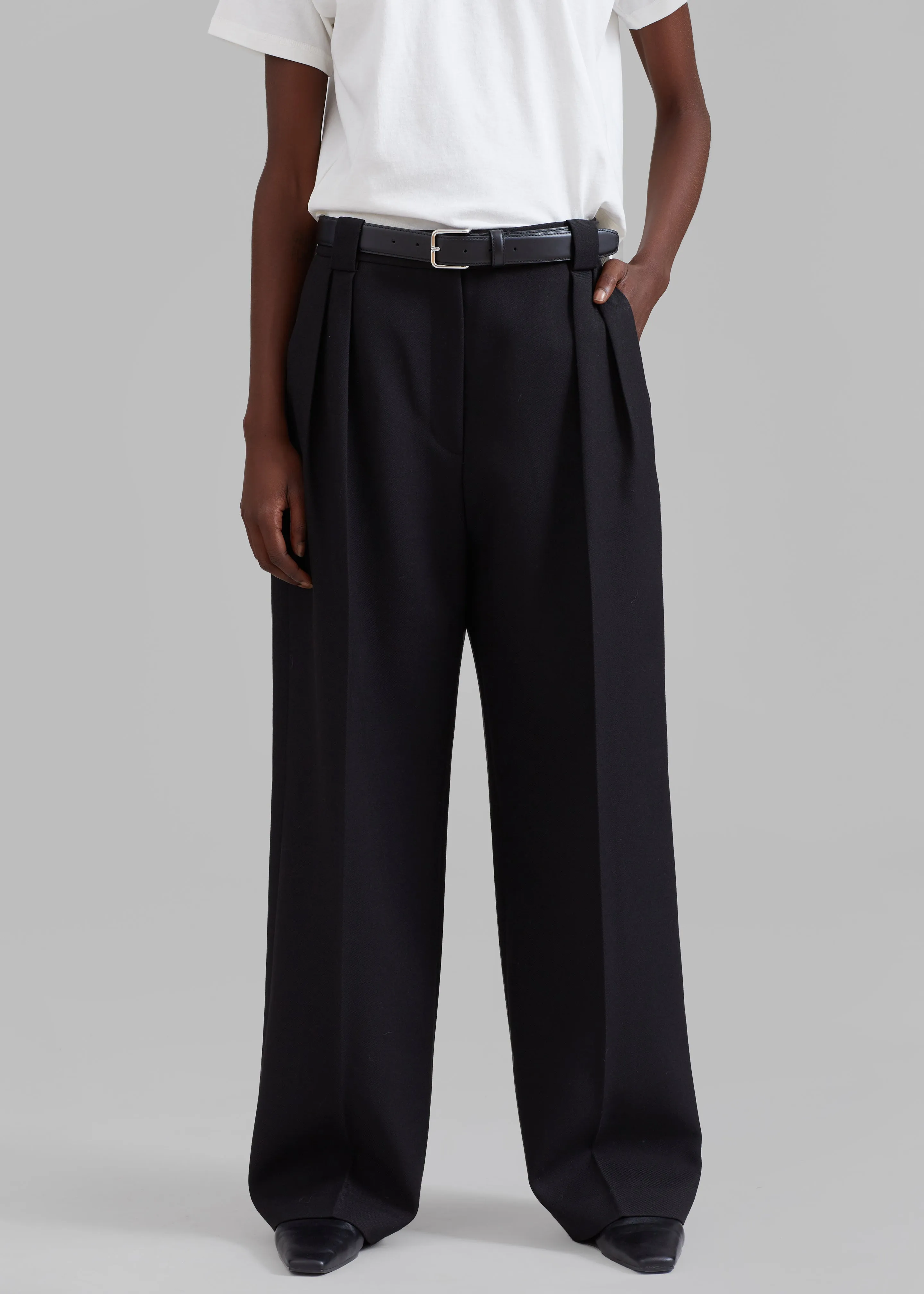 Cian Pintuck Trousers - Black sold by Frankie Shop product image thumbnail 2