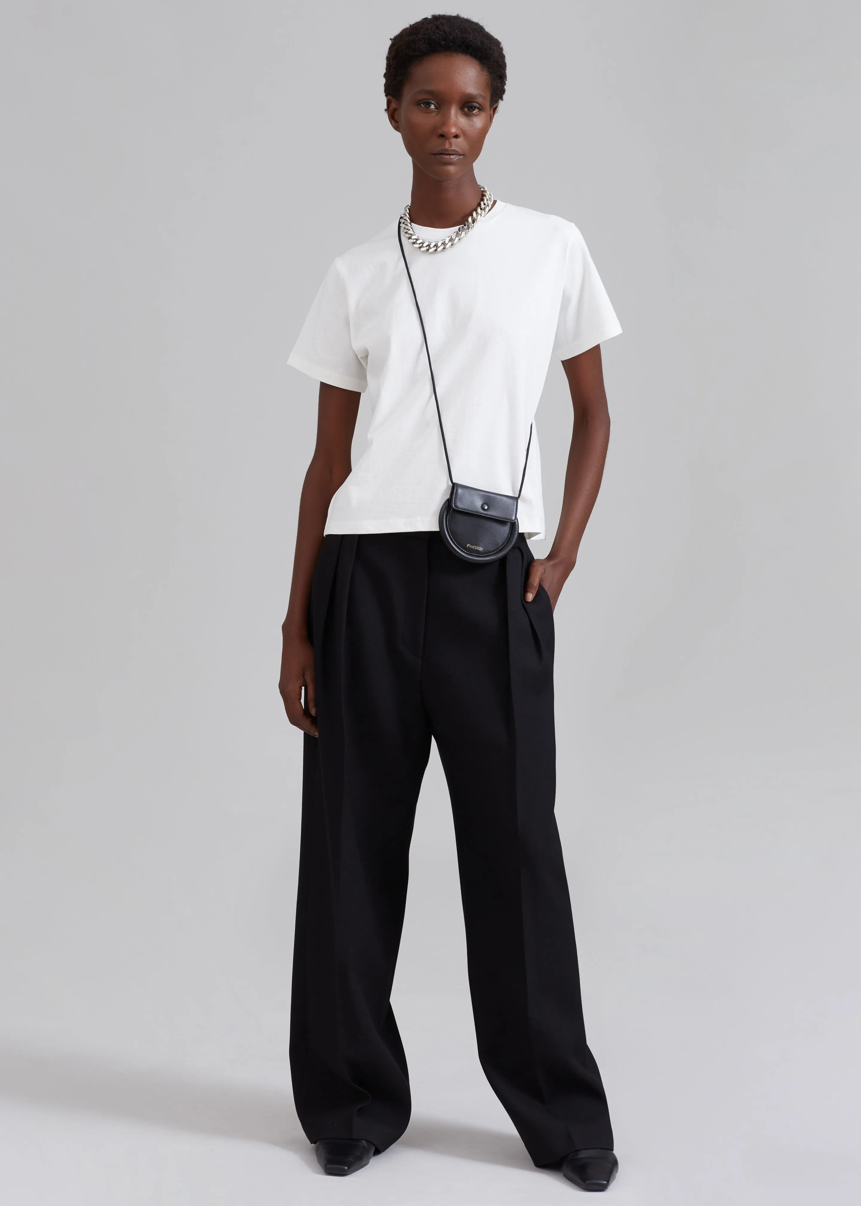 Cian Pintuck Trousers - Black sold by Frankie Shop product image thumbnail 3