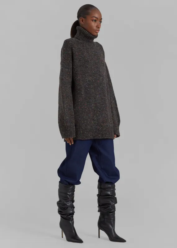 Saks Potts Camilla Sweater - Speckled Grey sold by Frankie Shop