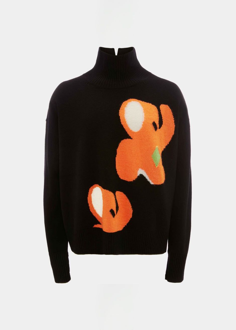 JW Anderson Elephant Turtleneck Jumper - Black sold by Frankie Shop product image thumbnail 6