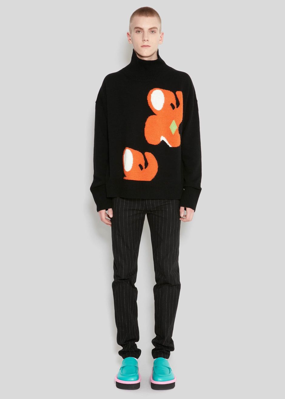 JW Anderson Elephant Turtleneck Jumper - Black sold by Frankie Shop product image thumbnail 3