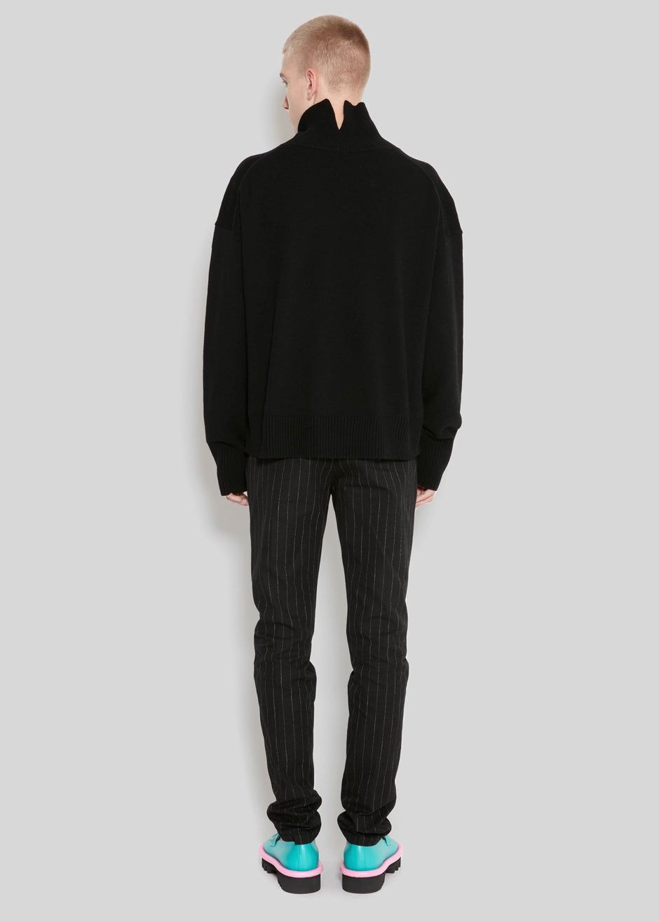 JW Anderson Elephant Turtleneck Jumper - Black sold by Frankie Shop product image thumbnail 5
