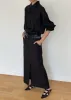 Kerry Maxi Skirt - Black Pinstripe sold by Frankie Shop