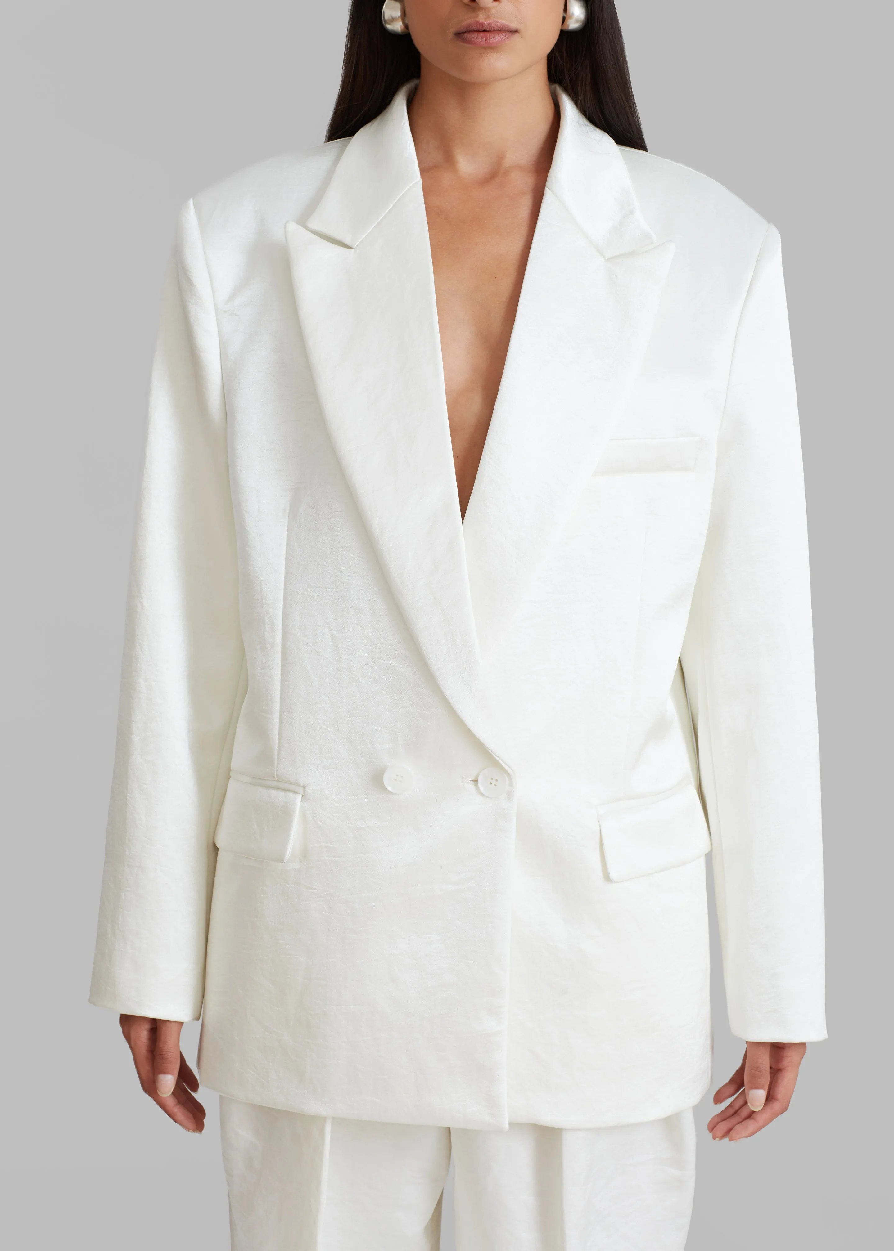 Elvira Blazer - Ivory sold by Frankie Shop product image thumbnail 4