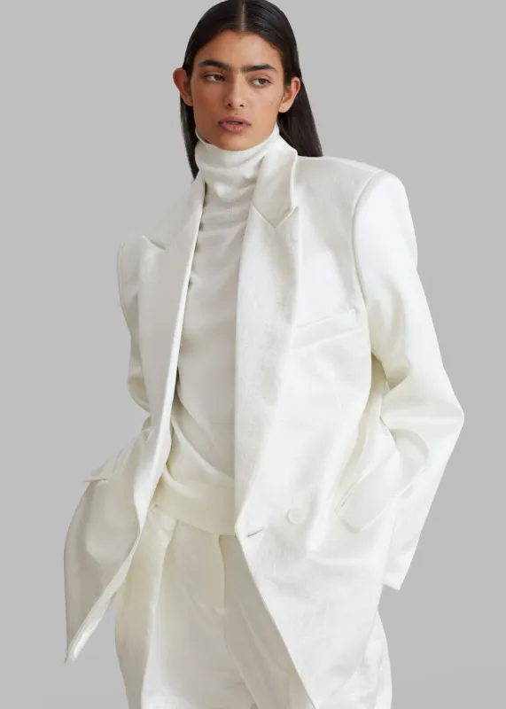Elvira Blazer - Ivory sold by Frankie Shop