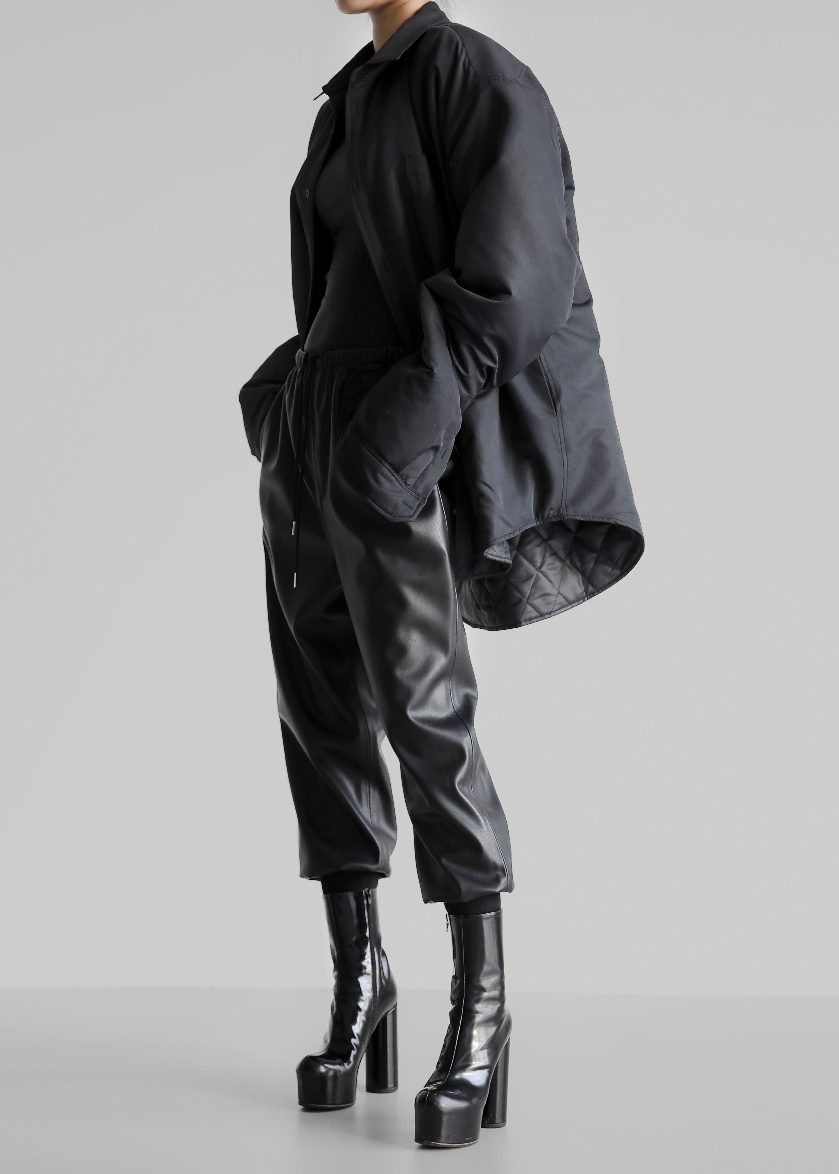 Dean Padded Shirt Jacket - Black sold by Frankie Shop product image thumbnail 4