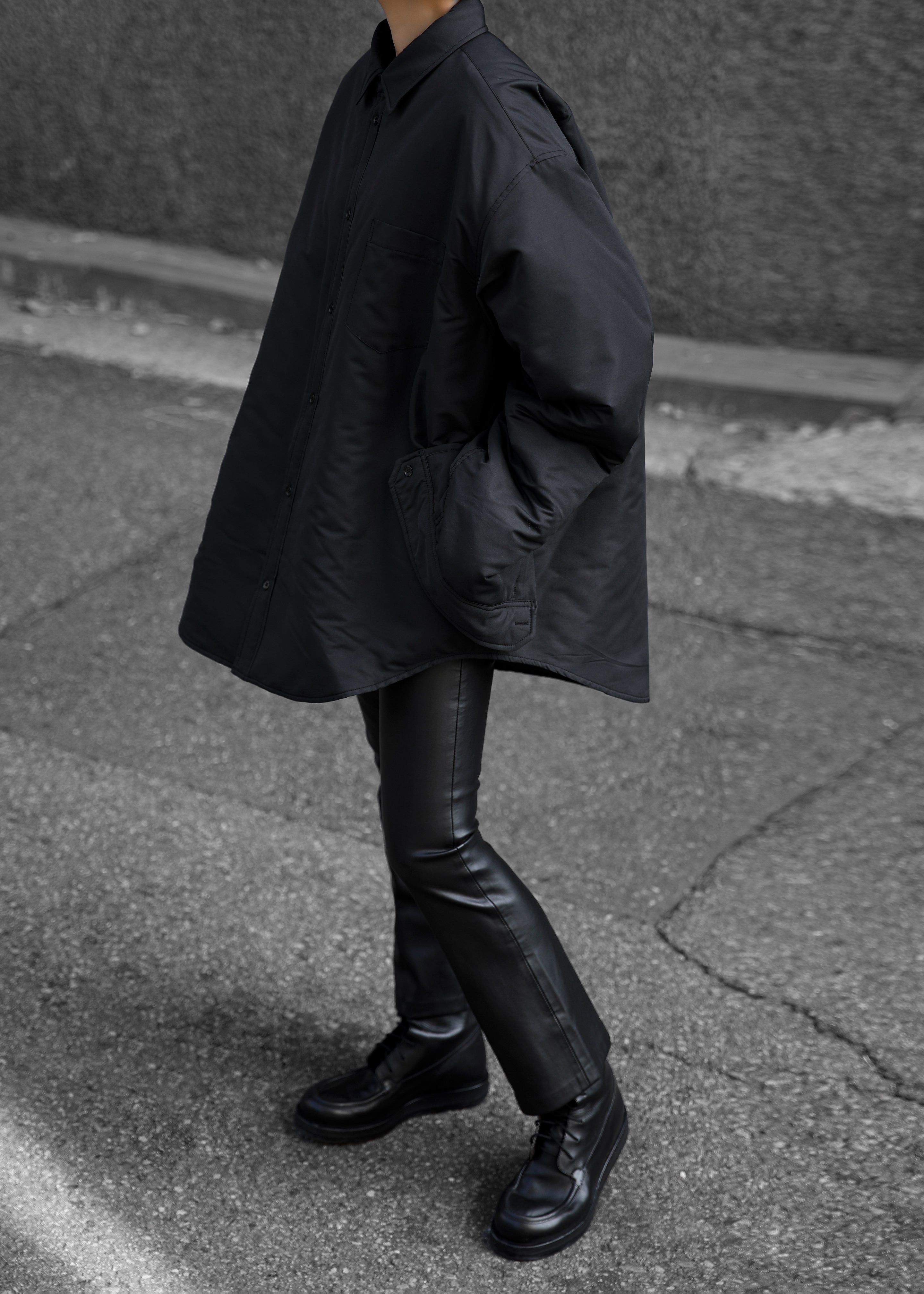 Dean Padded Shirt Jacket - Black sold by Frankie Shop product image thumbnail 2