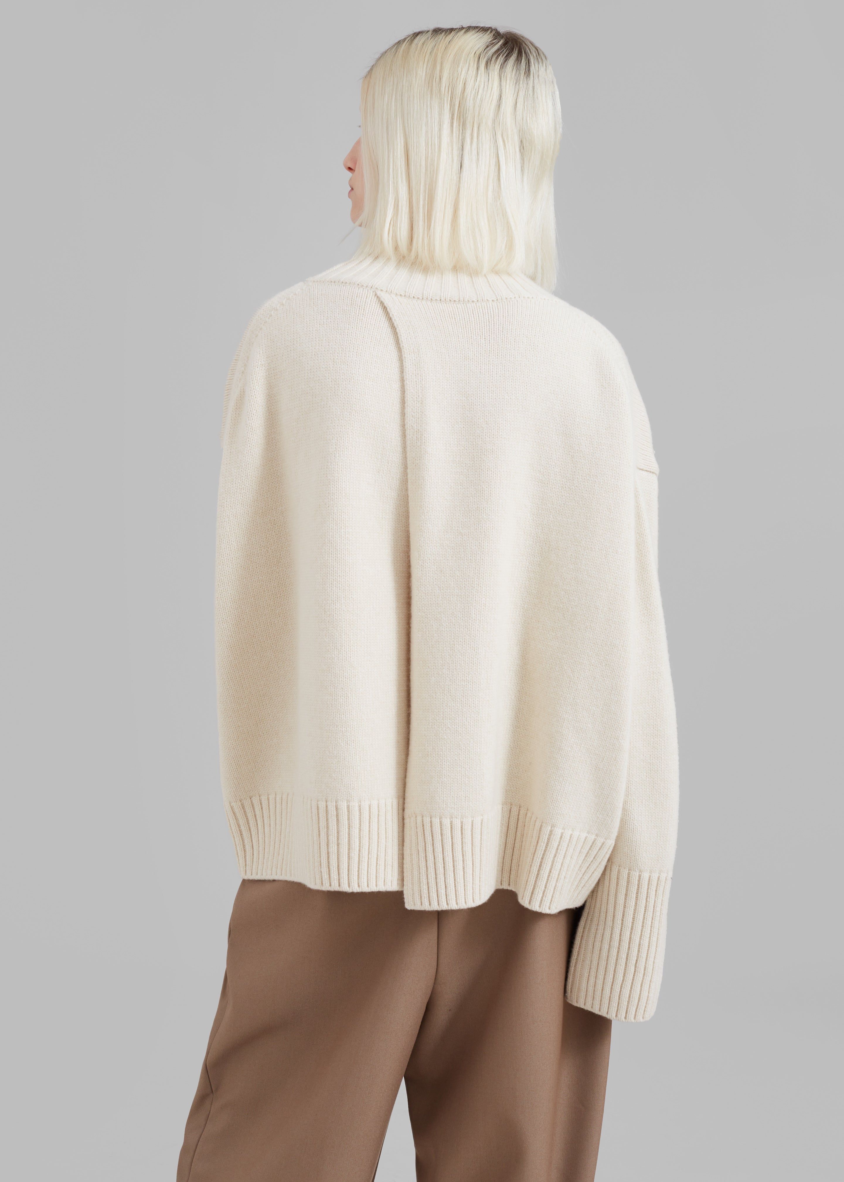 Liana Open Back Sweater - Vanilla sold by Frankie Shop product image thumbnail 4