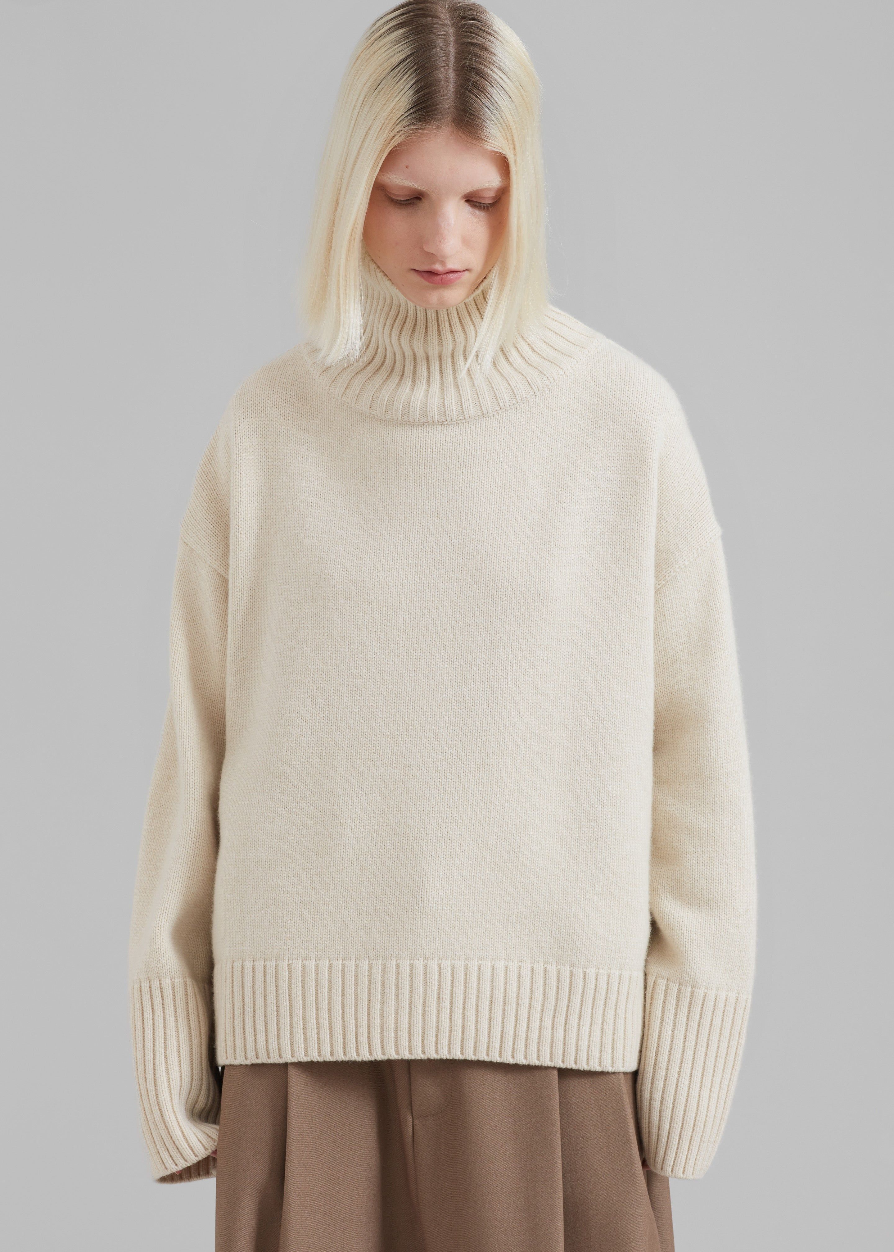 Liana Open Back Sweater - Vanilla sold by Frankie Shop