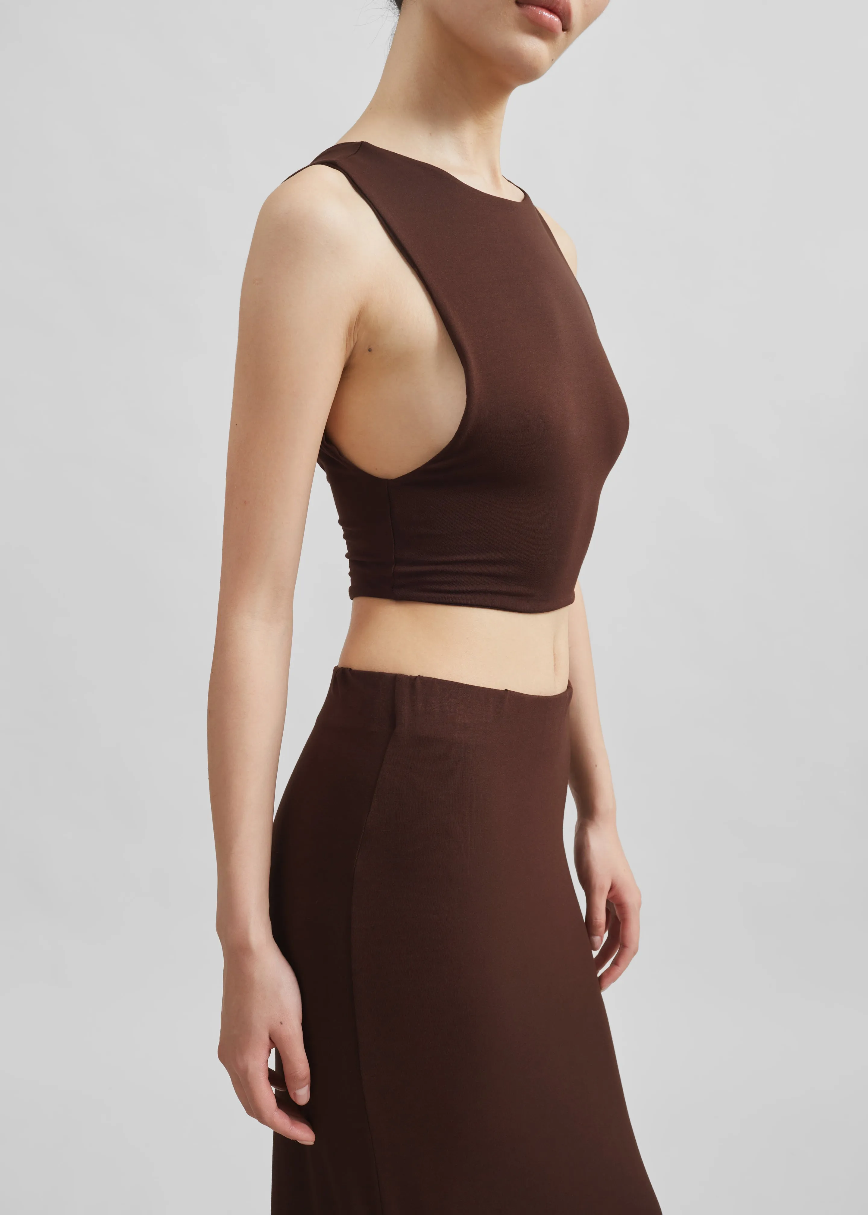 Evangeline Cropped Tank - Brown sold by Frankie Shop product image thumbnail 4