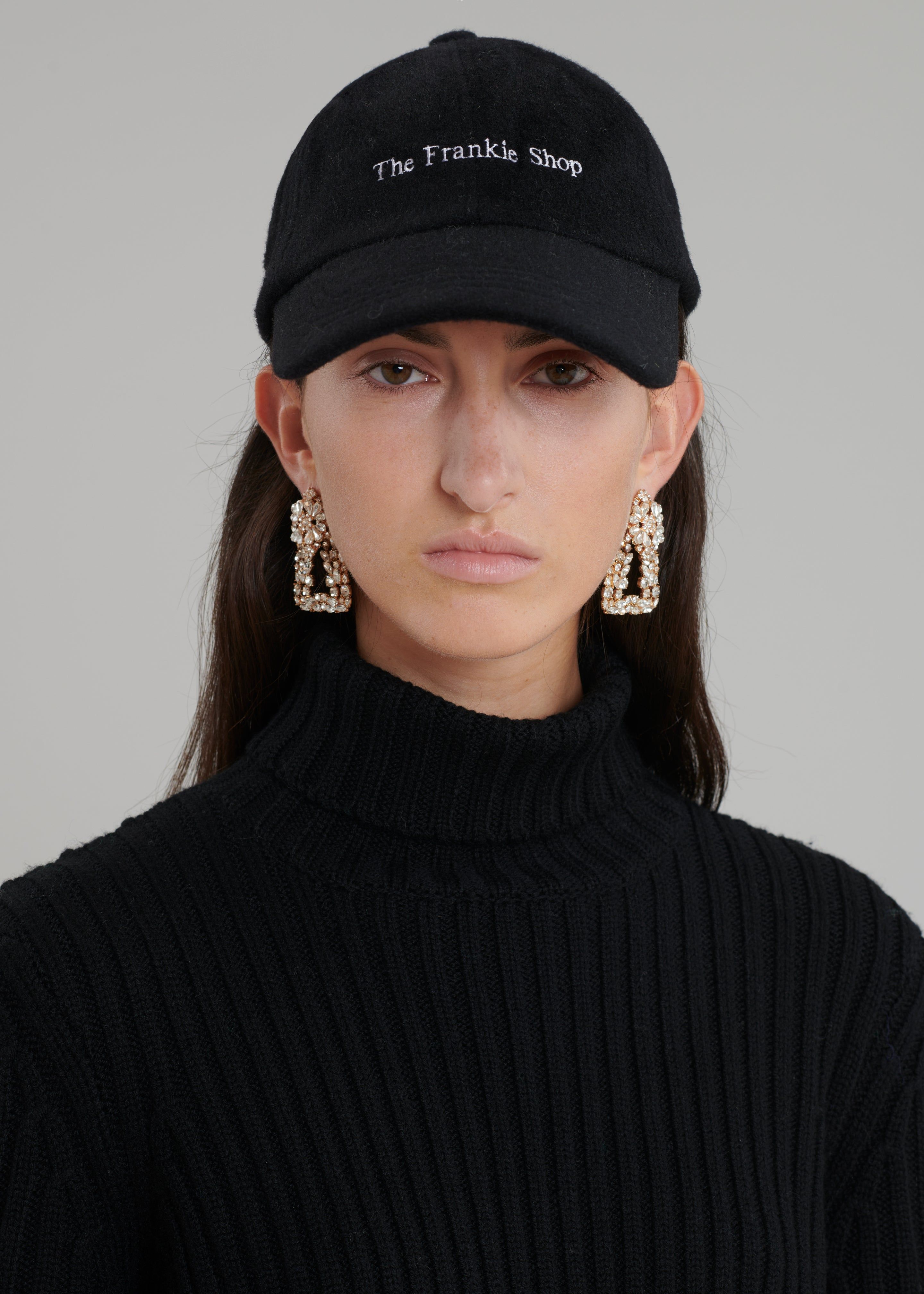Frankie Wool Baseball Cap - Black sold by Frankie Shop product image thumbnail 4