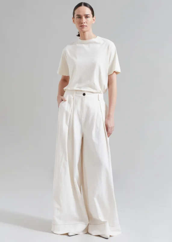 The Garment Ankara Pants - Cream sold by Frankie Shop