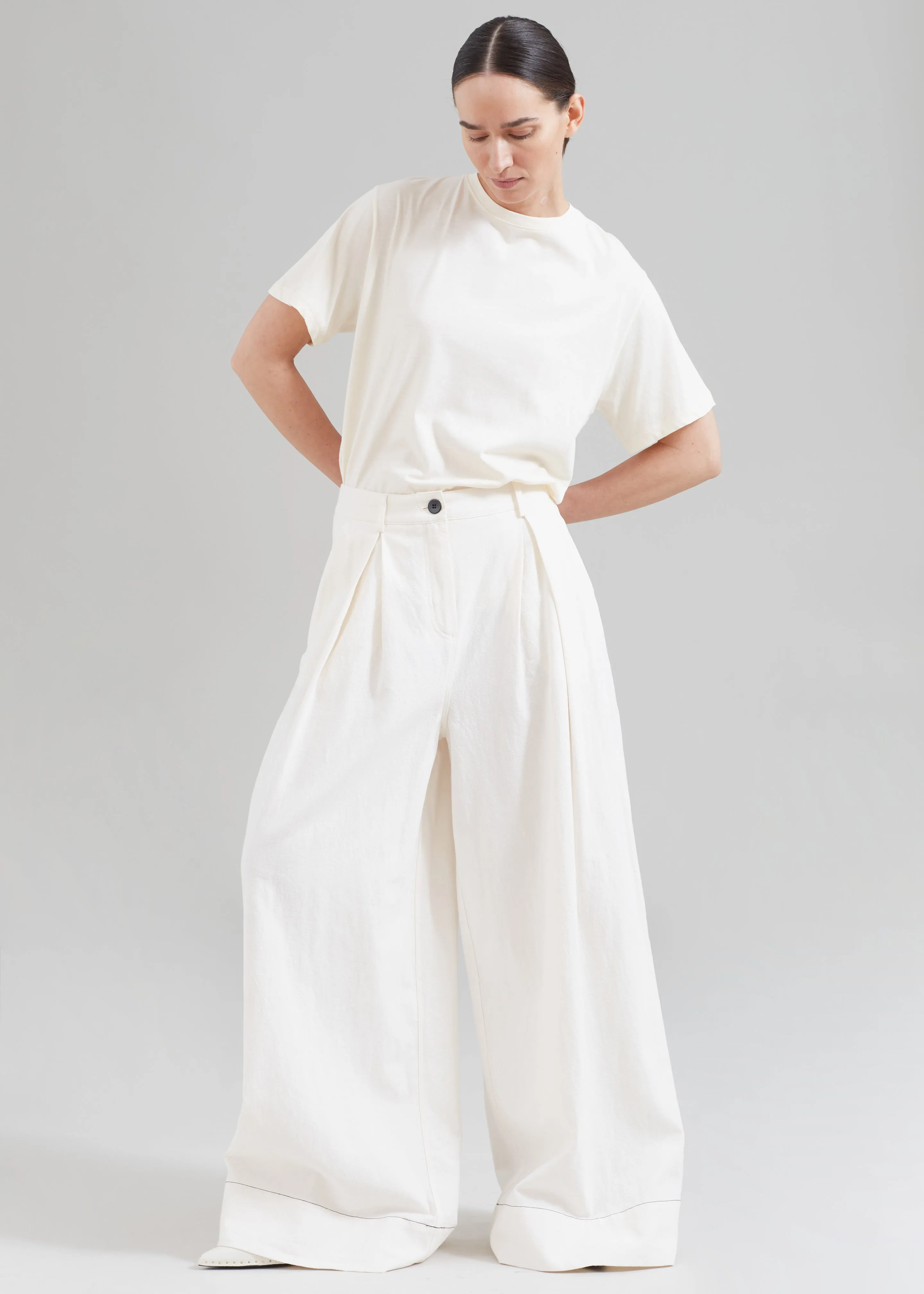 The Garment Ankara Pants - Cream sold by Frankie Shop product image thumbnail 4
