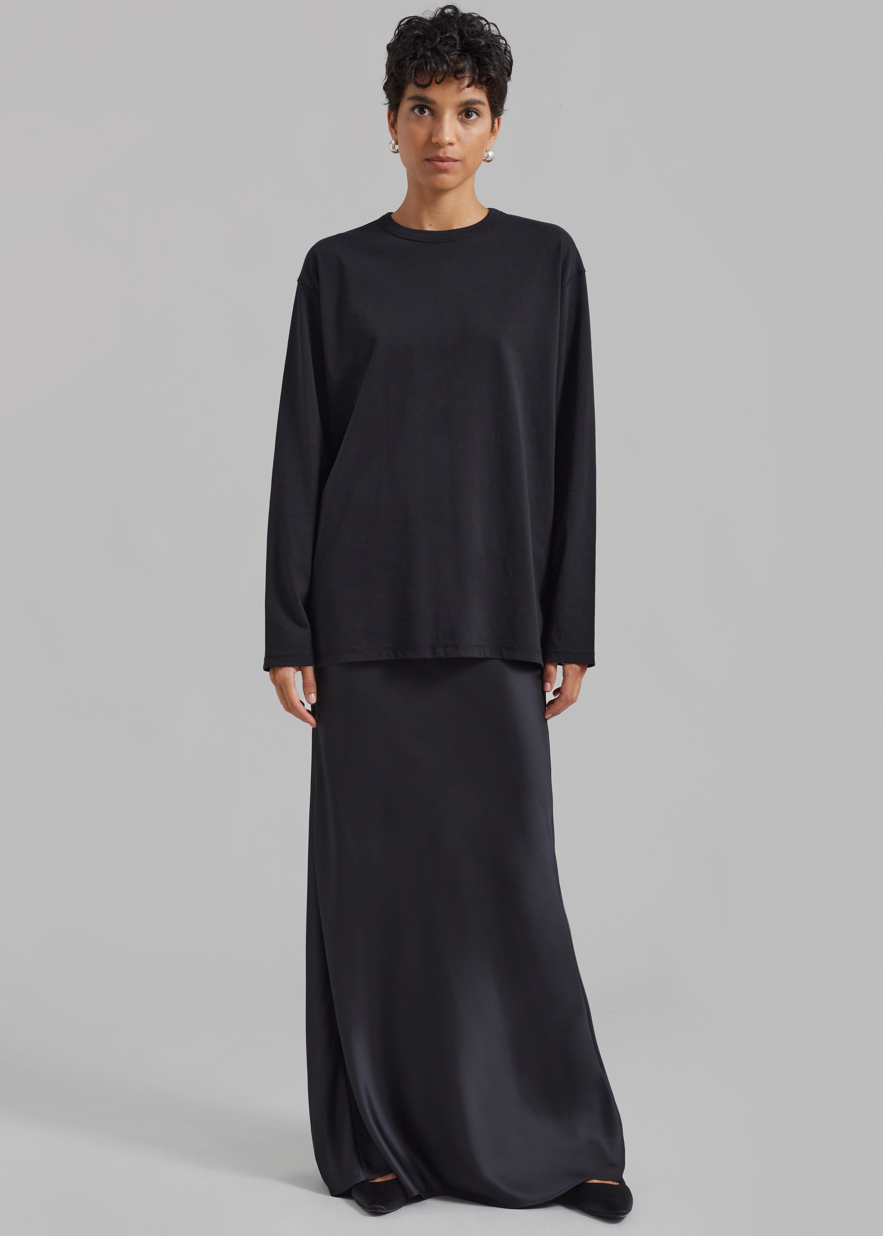 ROTATE Drapy Maxi Skirt - Black sold by Frankie Shop product image thumbnail 4