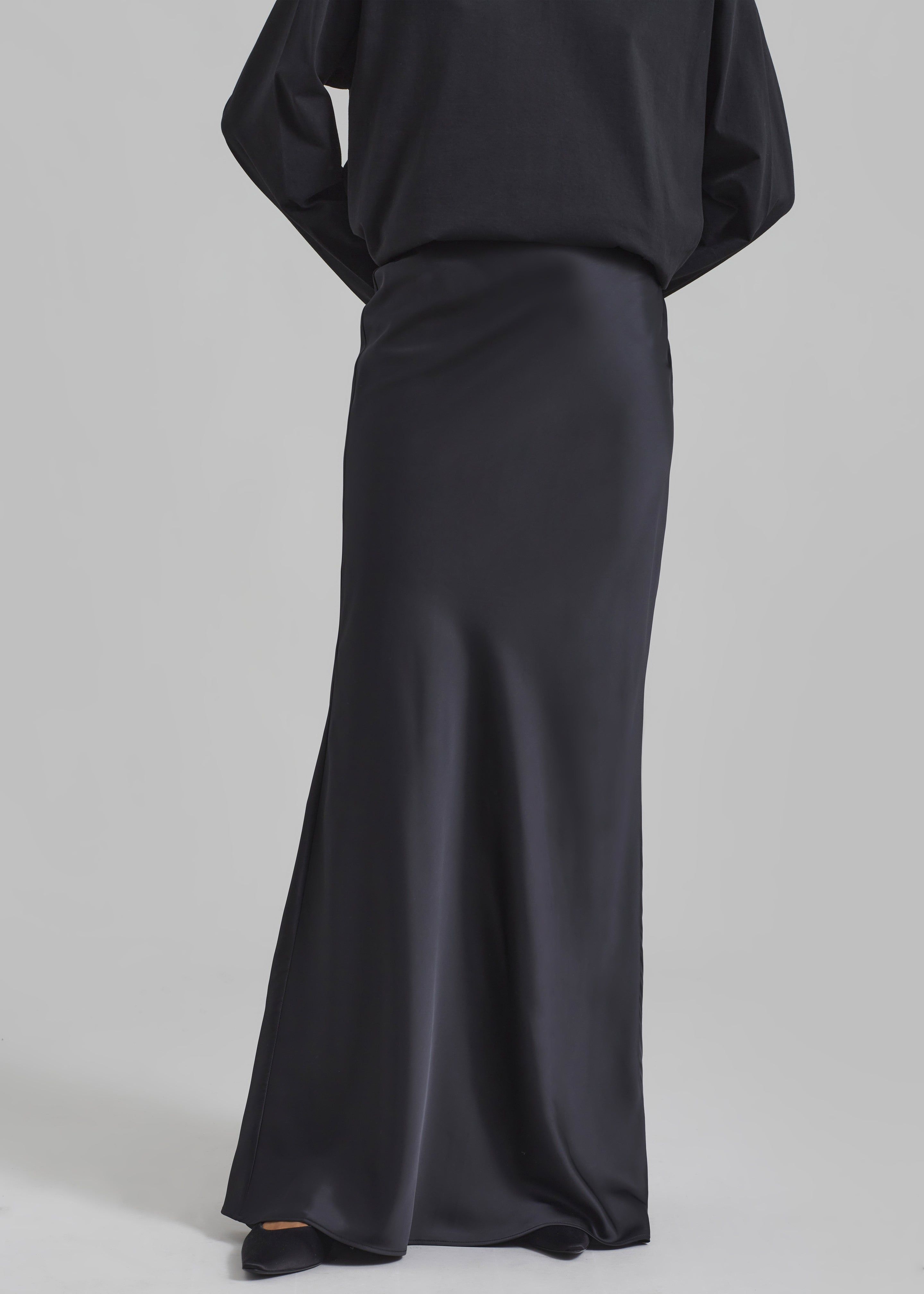 ROTATE Drapy Maxi Skirt - Black sold by Frankie Shop product image thumbnail 5
