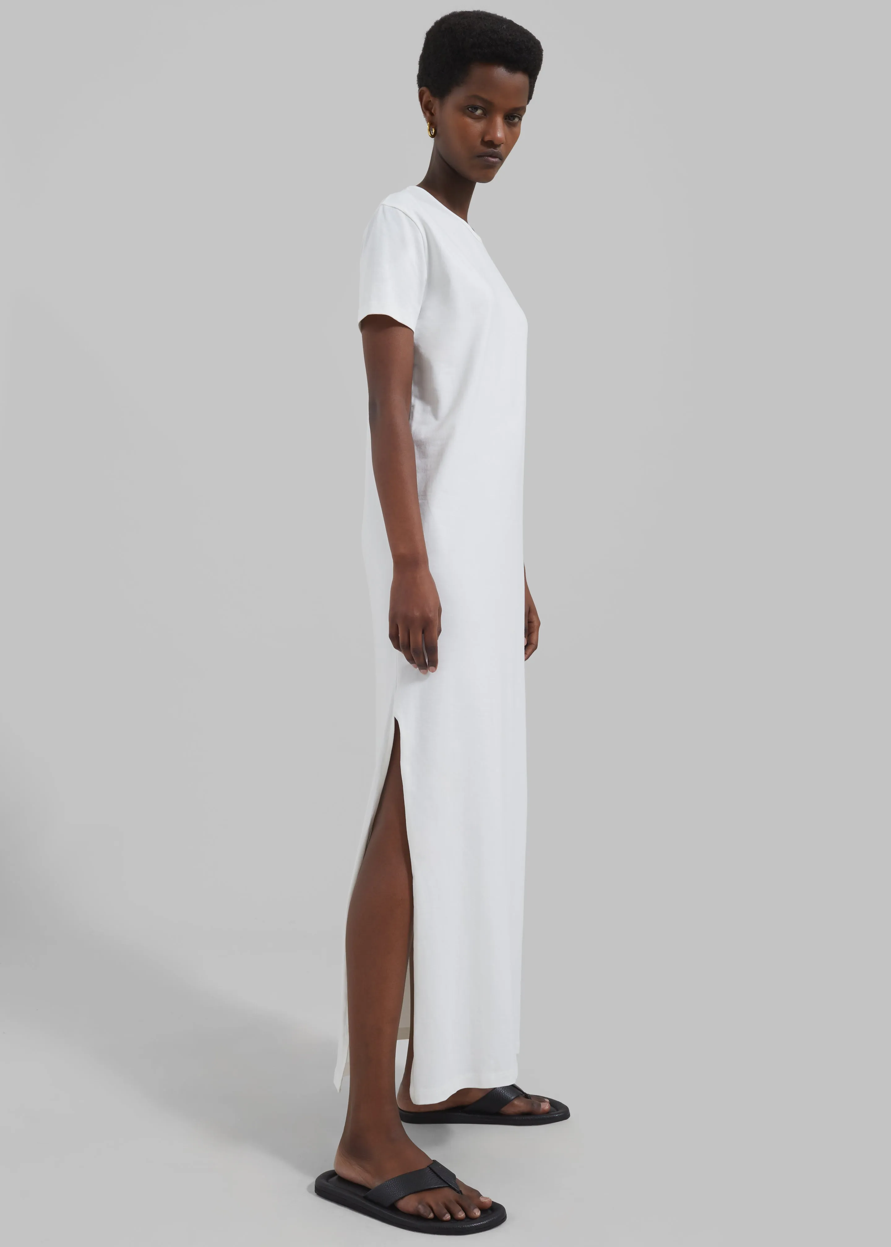 Maya T-Shirt Dress - White sold by Frankie Shop