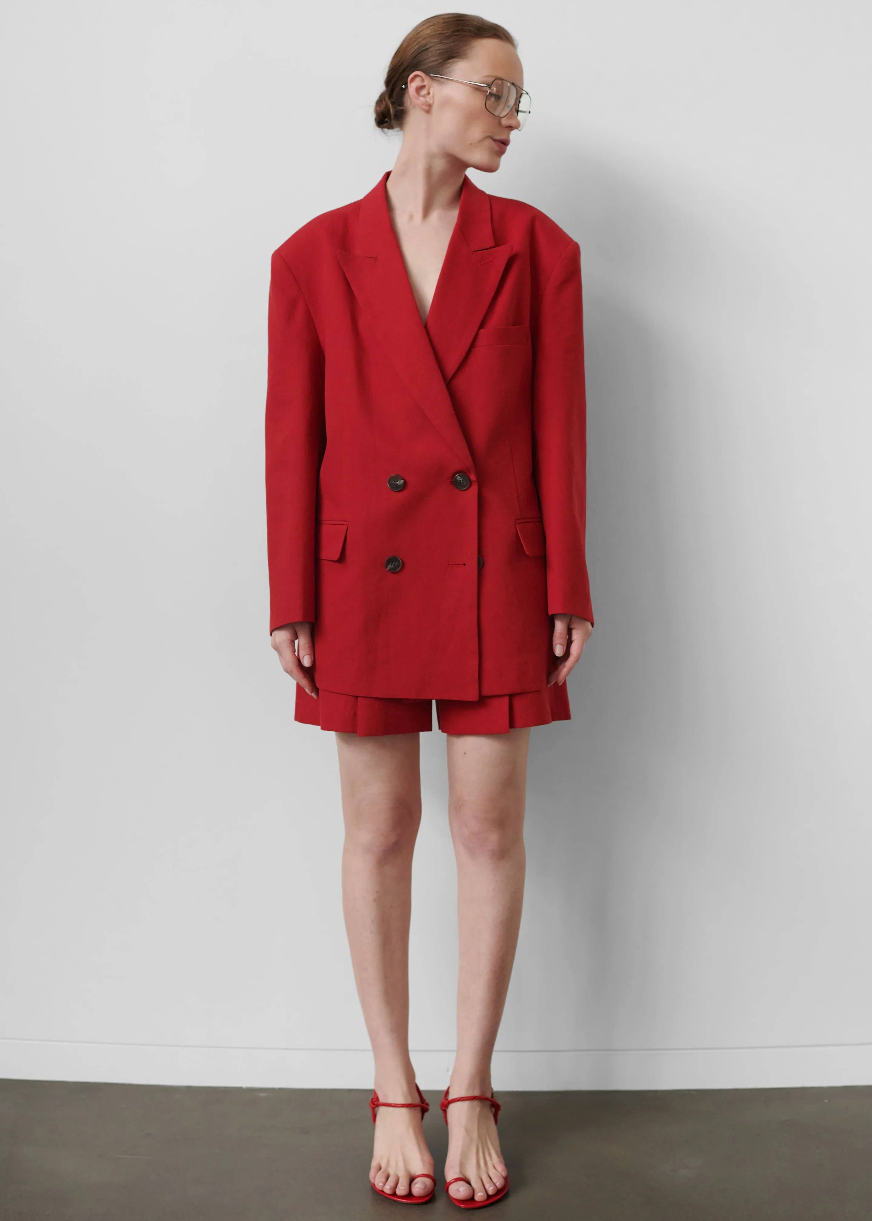 Angie Double Breasted Blazer - Red sold by Frankie Shop product image thumbnail 3