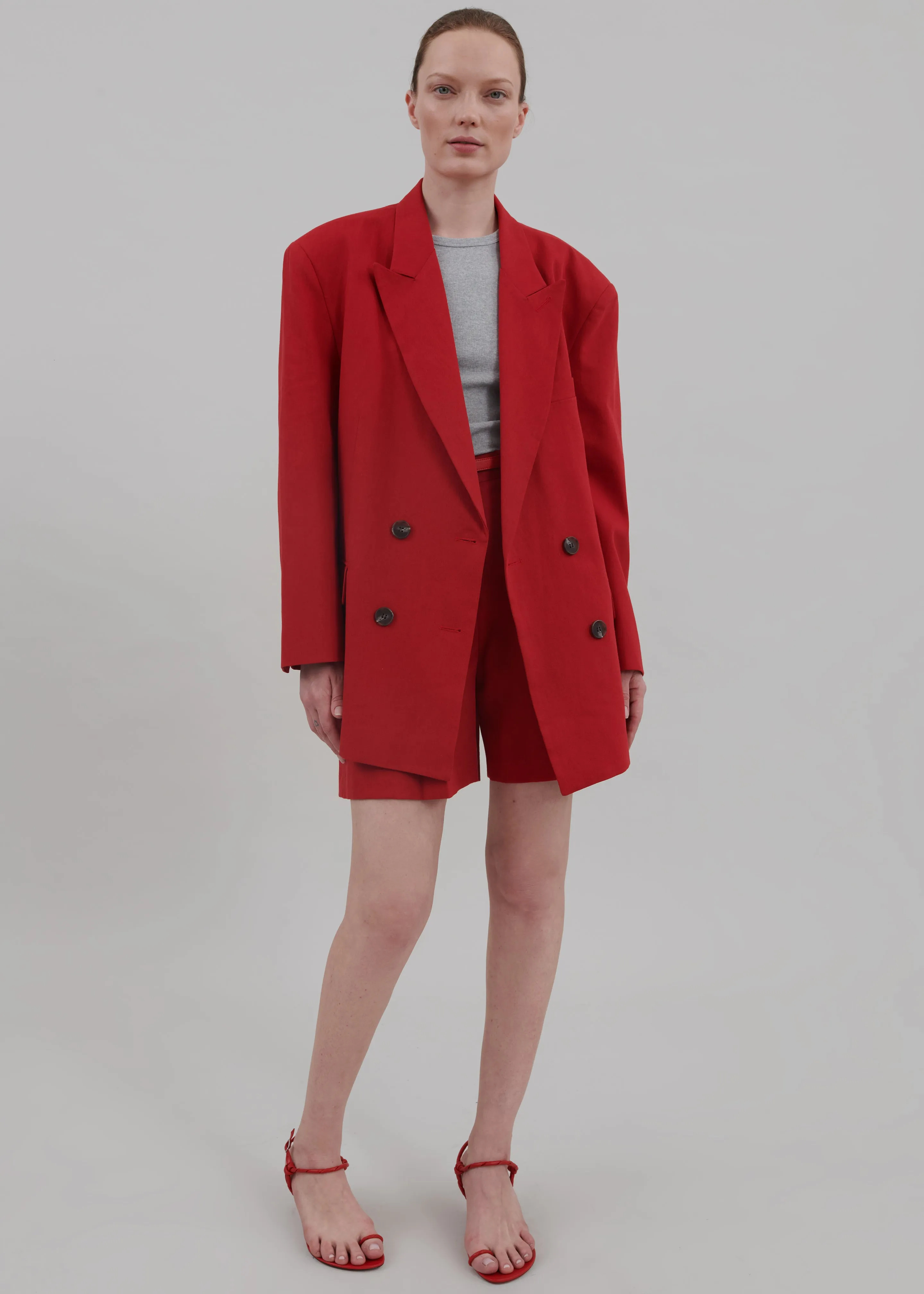 Angie Double Breasted Blazer - Red sold by Frankie Shop product image thumbnail 4