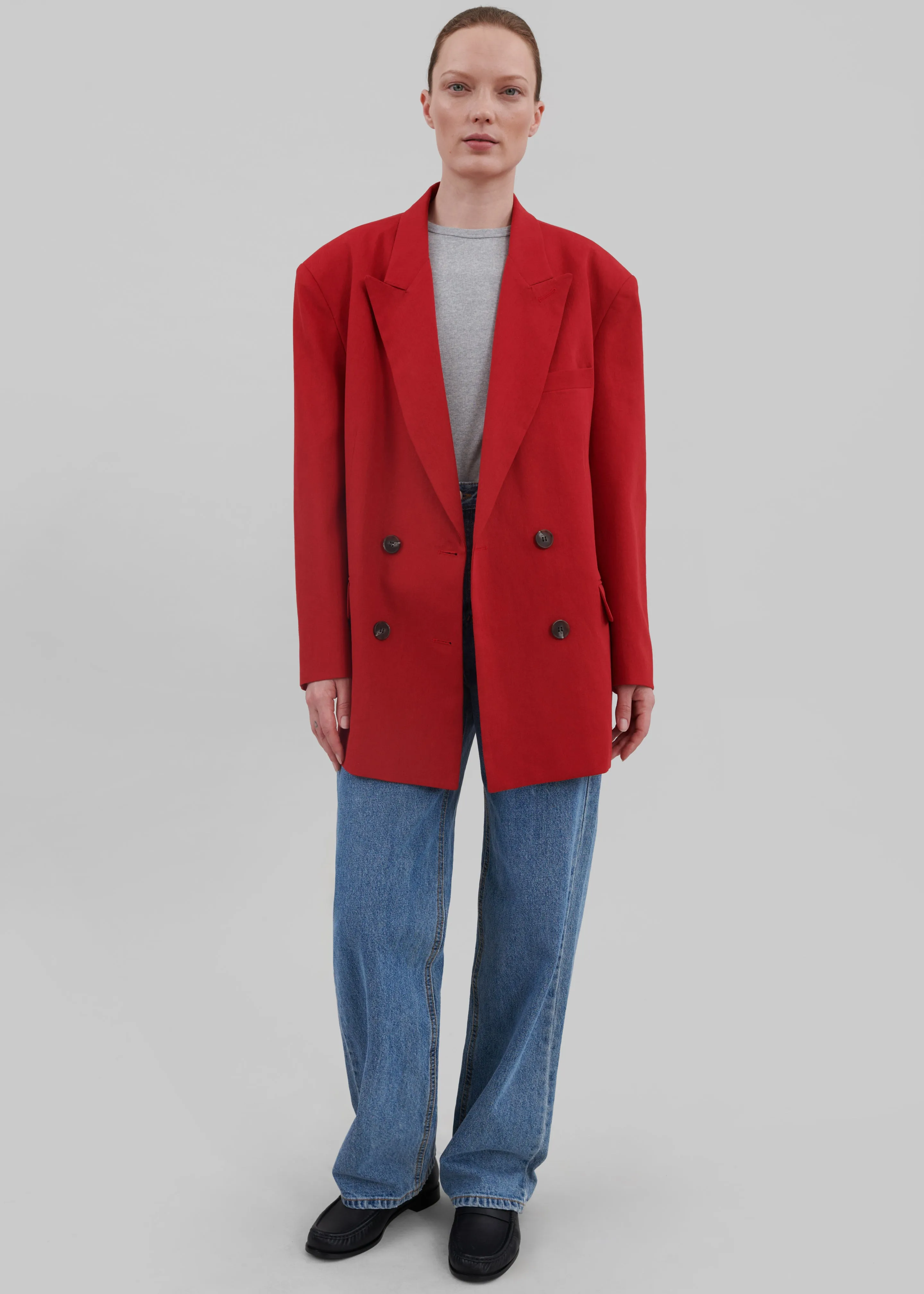Angie Double Breasted Blazer - Red sold by Frankie Shop product image thumbnail 2