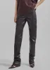 Ziggy Long Leather Pants - Dark Plum sold by Frankie Shop
