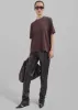 Ziggy Long Leather Pants - Dark Plum sold by Frankie Shop
