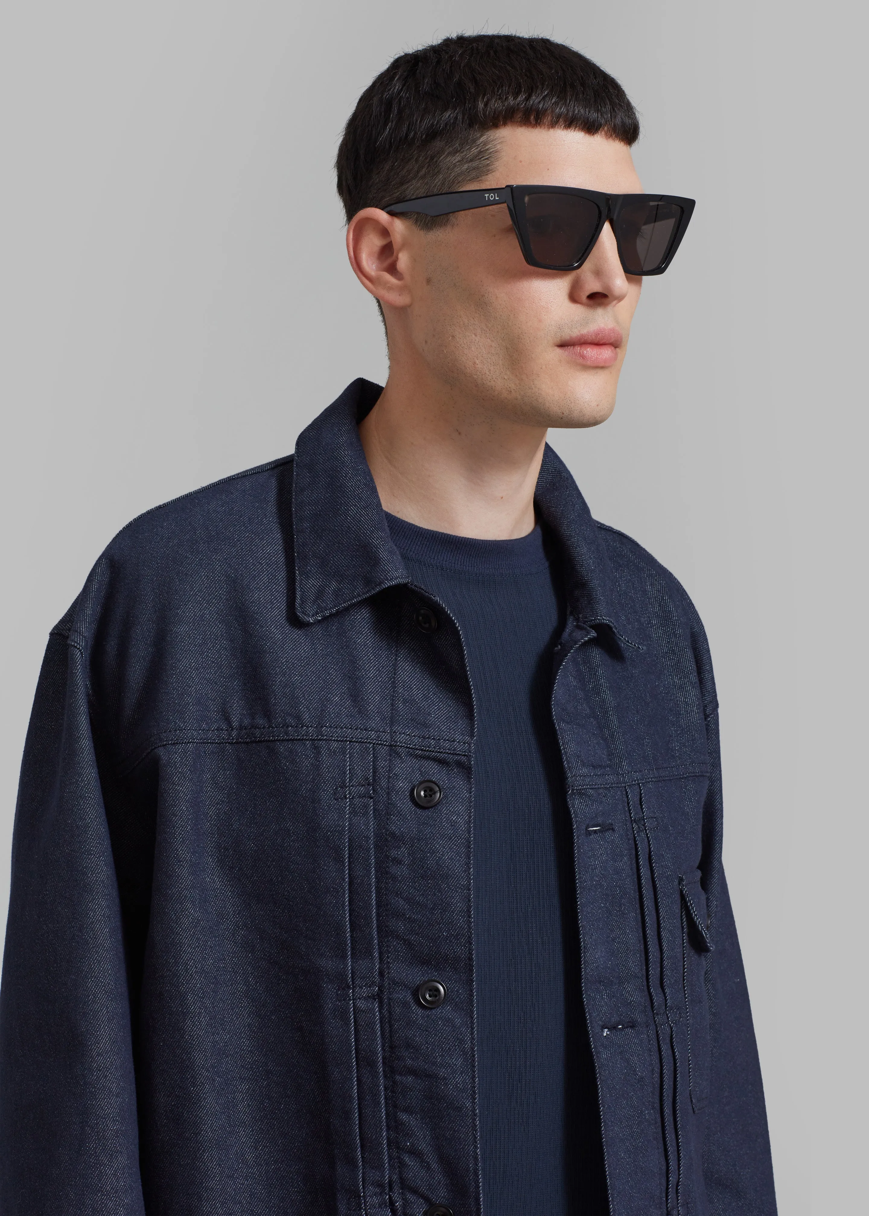 Matthew Denim Jacket - Dark Blue sold by Frankie Shop product image thumbnail 4