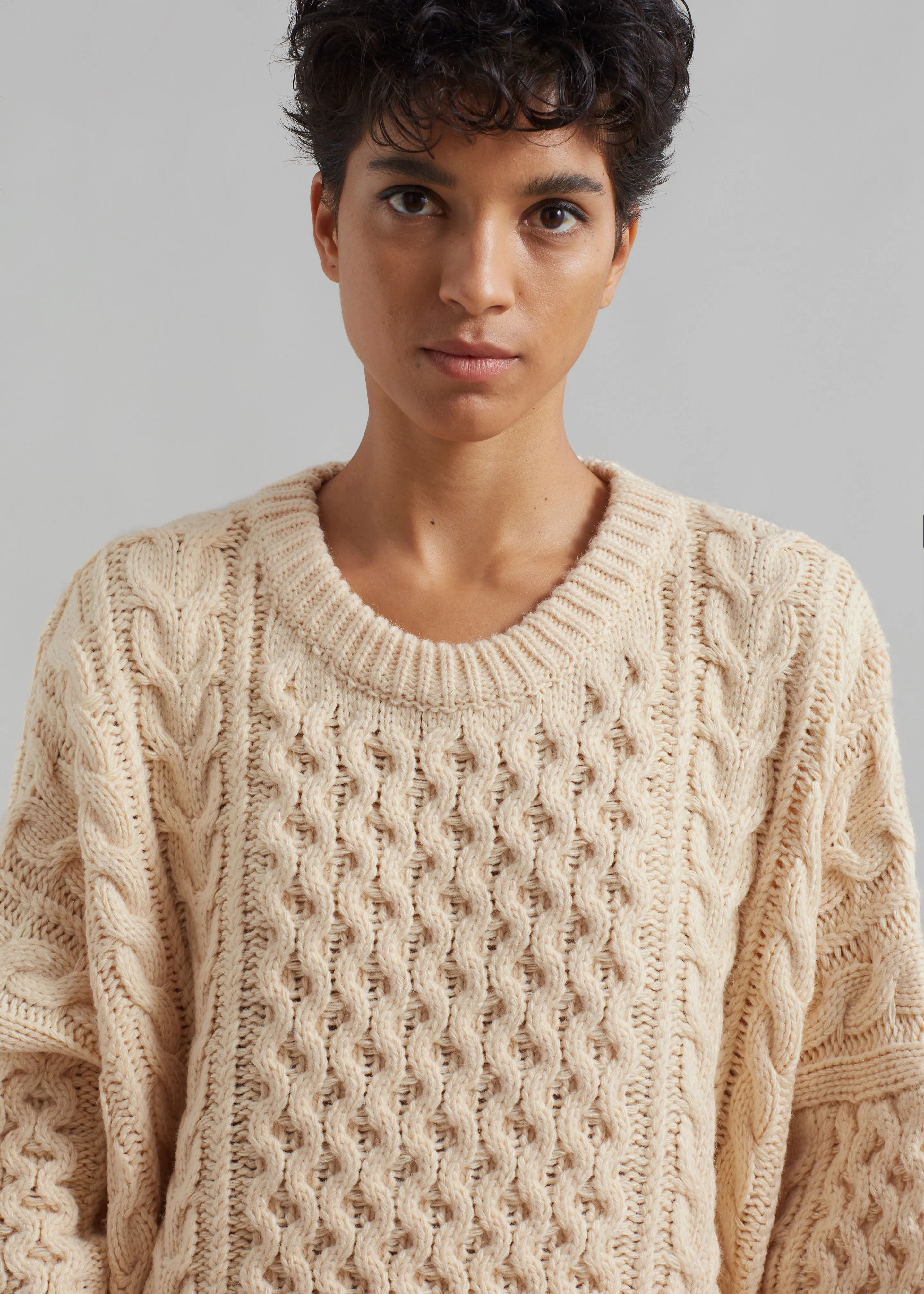 Pailey Braided Sweater - Cream sold by Frankie Shop product image thumbnail 4
