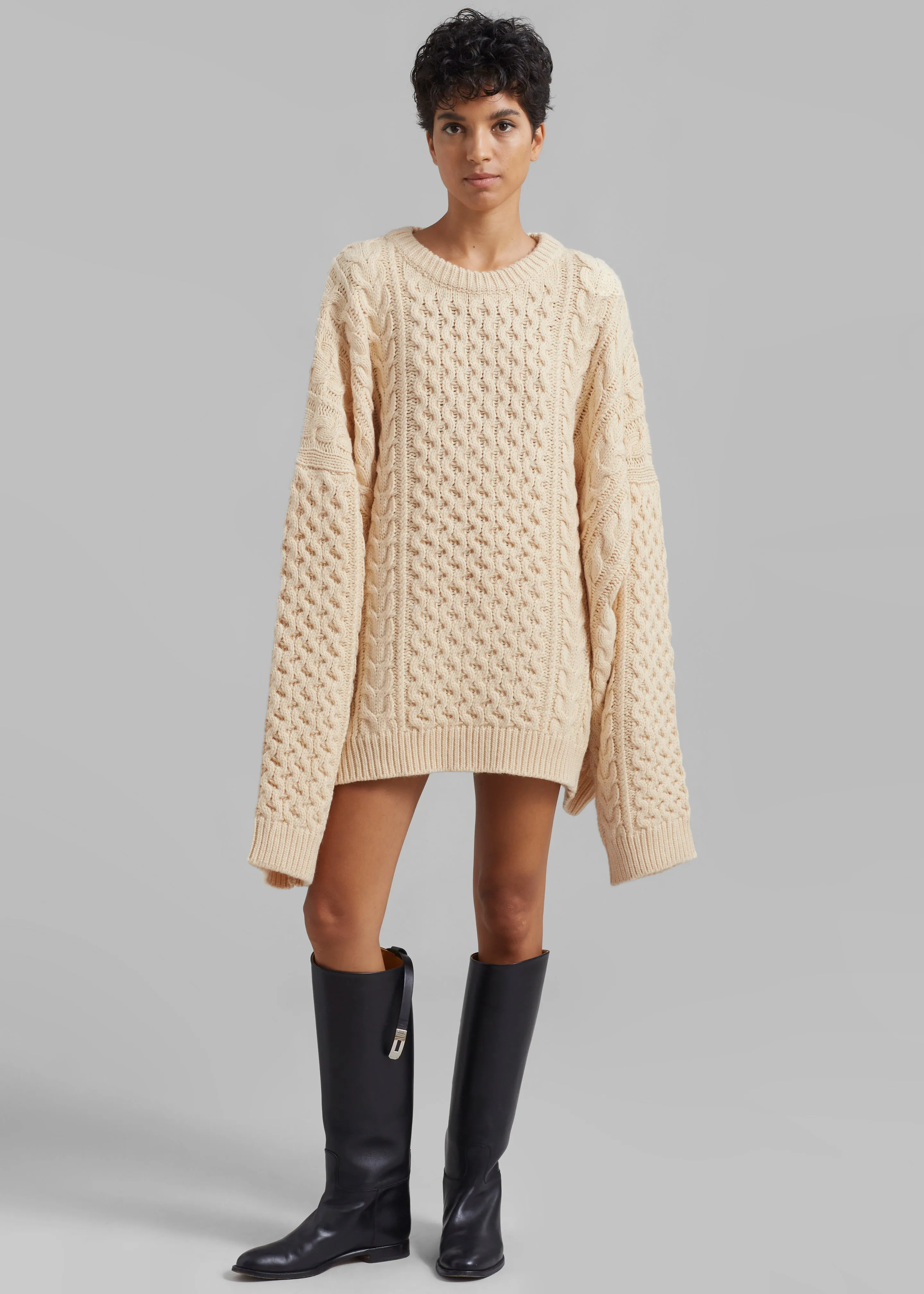 Pailey Braided Sweater - Cream sold by Frankie Shop product image thumbnail 5