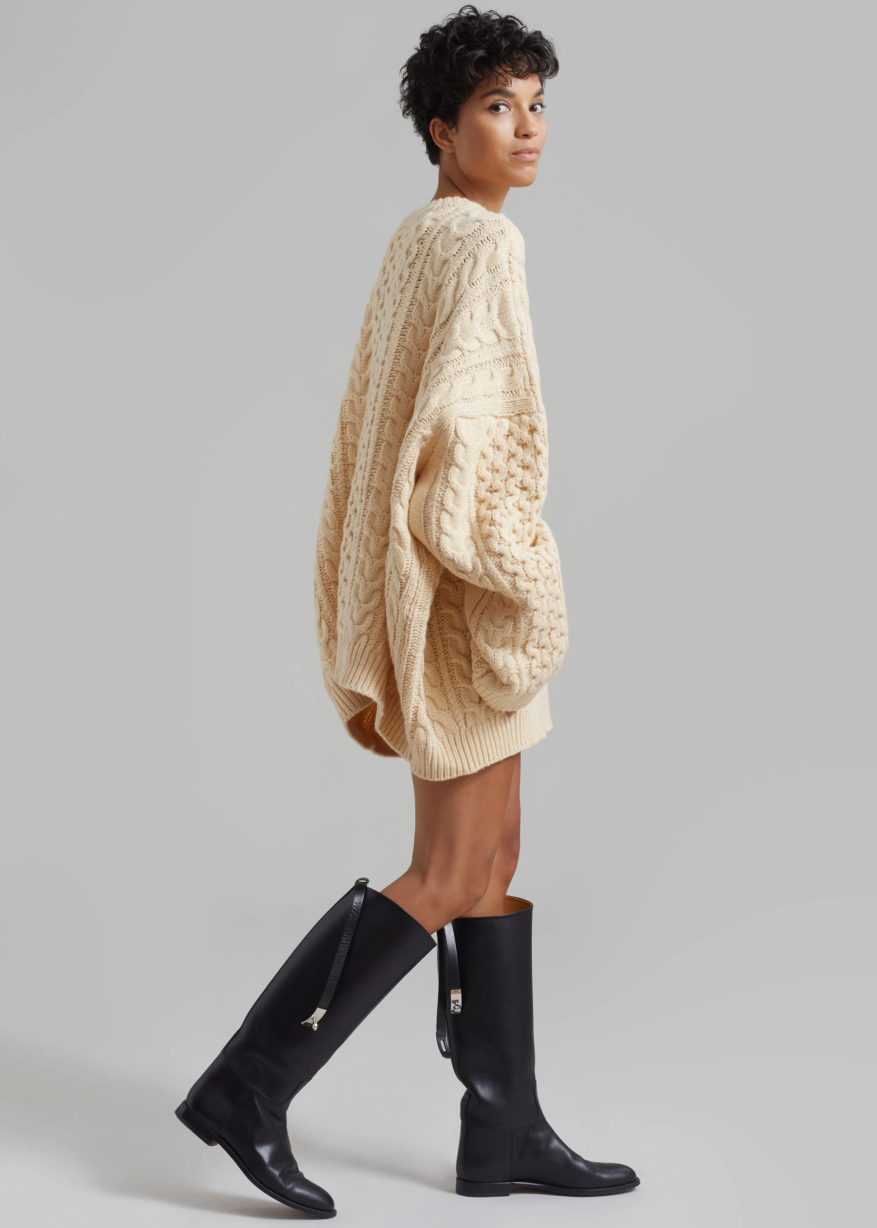Pailey Braided Sweater - Cream sold by Frankie Shop