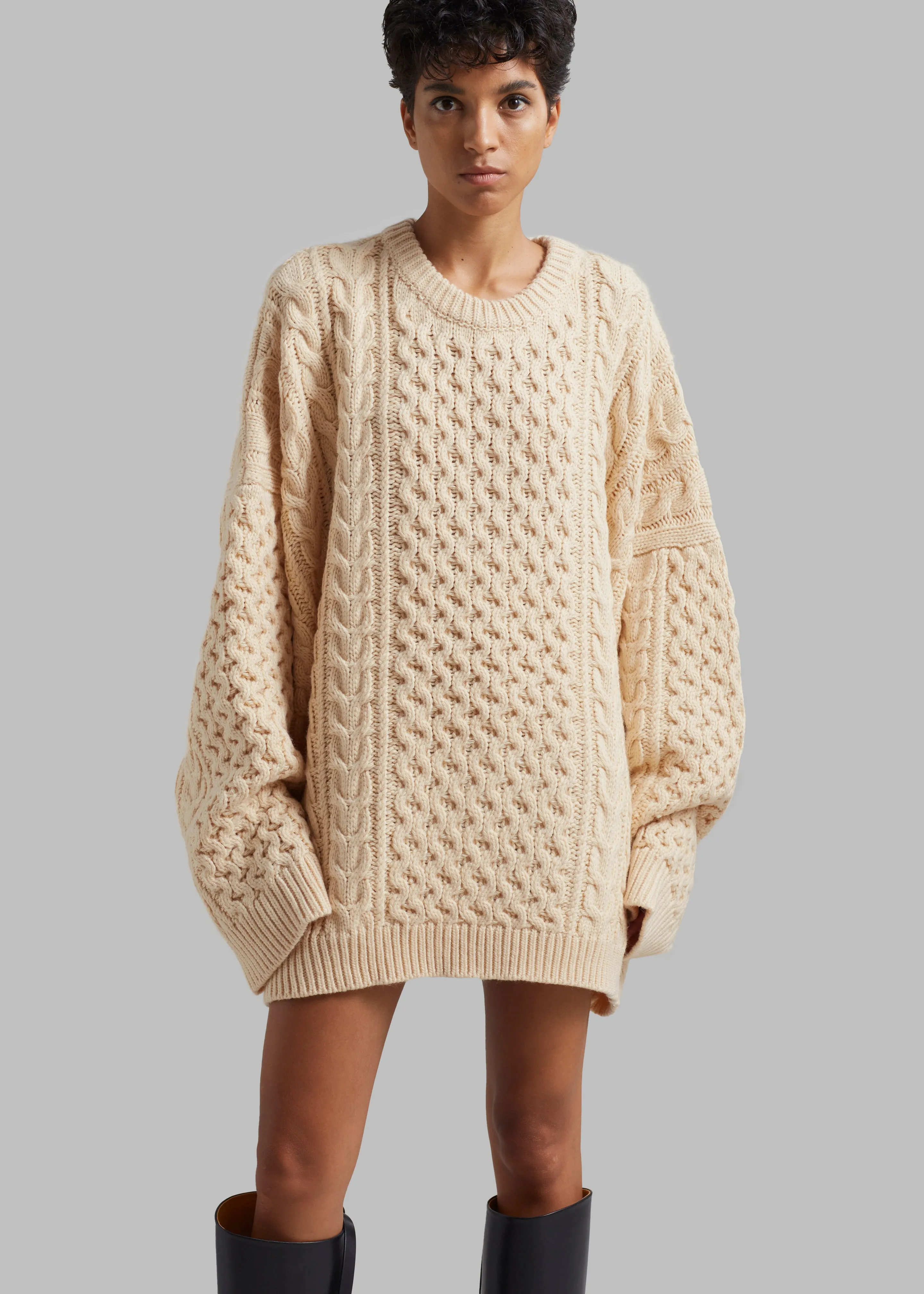 Pailey Braided Sweater - Cream sold by Frankie Shop product image thumbnail 2