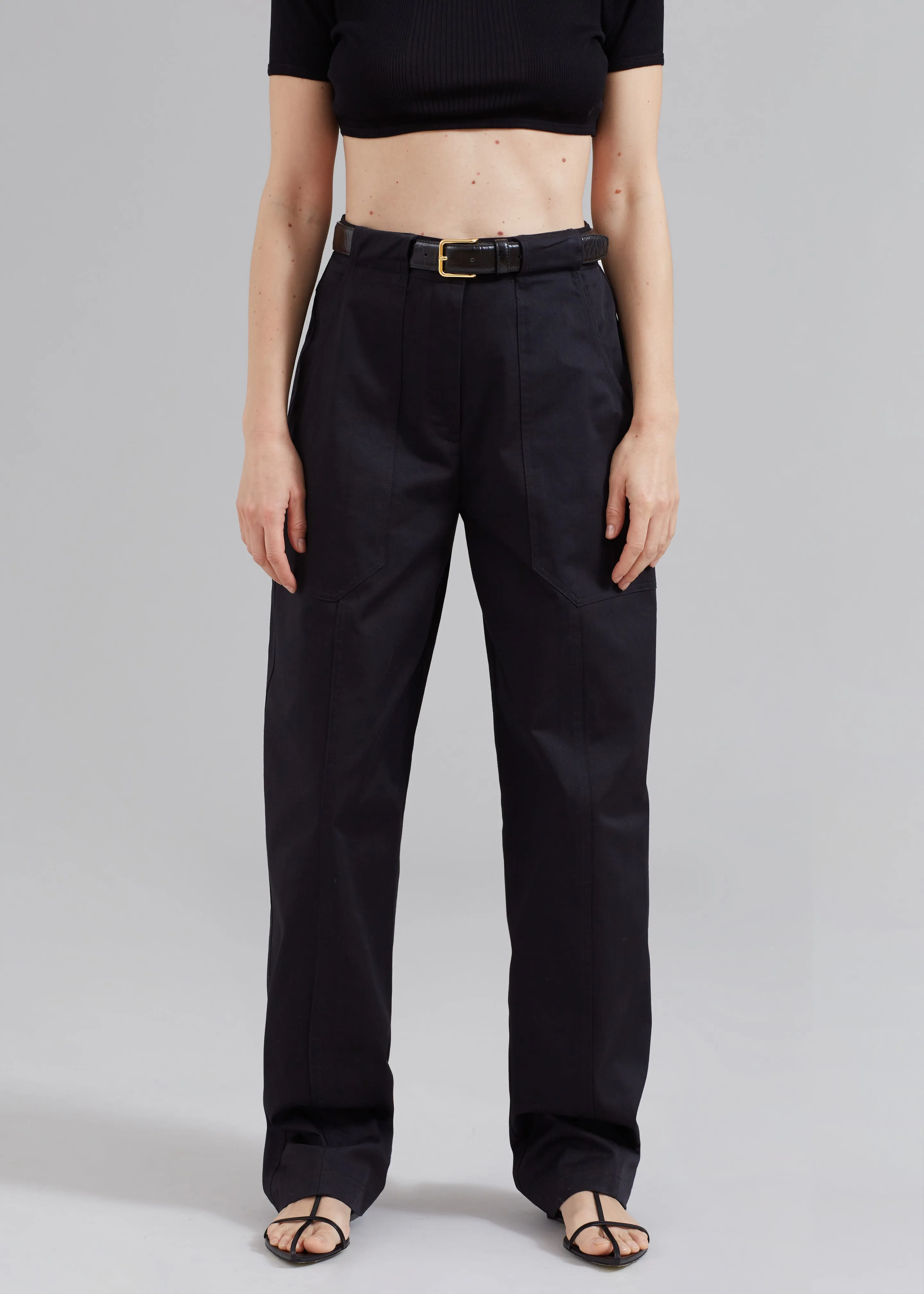 パンツ 23AW MAATEE&SONS Black Utility Trouser 1 358945s.jpg