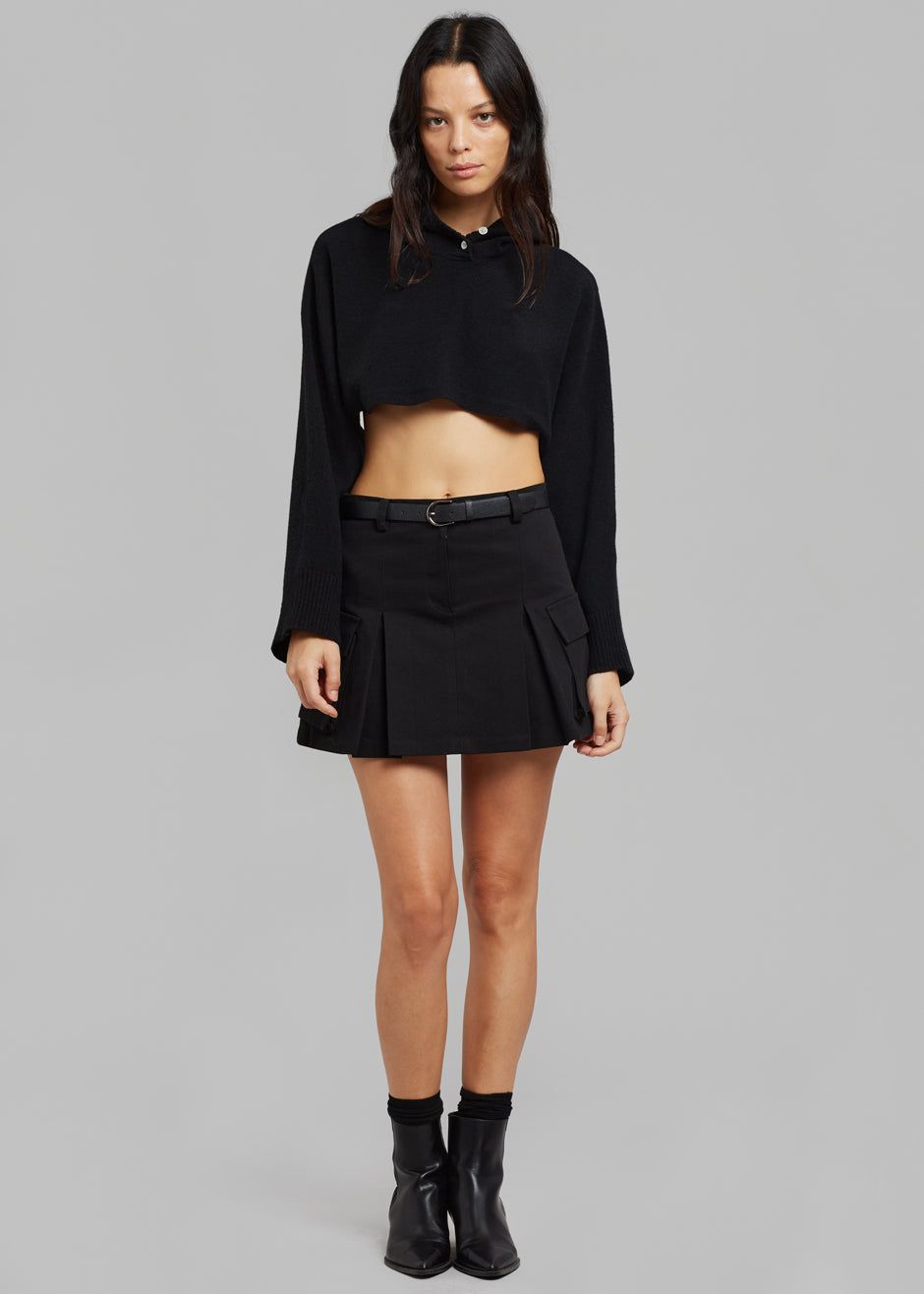 Audrey Cargo Pleated Miniskirt - Black sold by Frankie Shop product image thumbnail 8