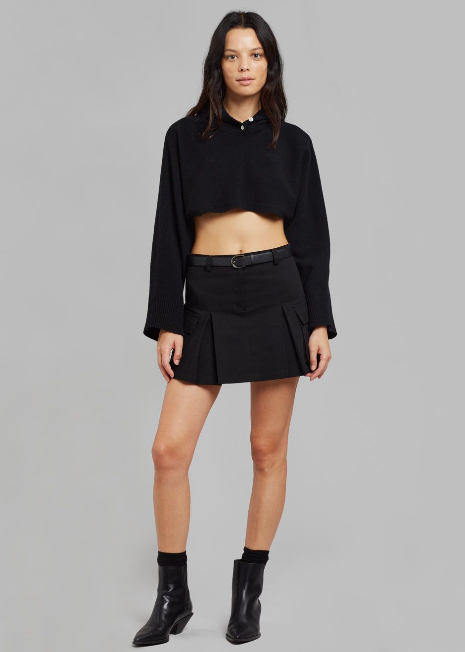 Audrey Cargo Pleated Miniskirt - Black sold by Frankie Shop product image thumbnail 4