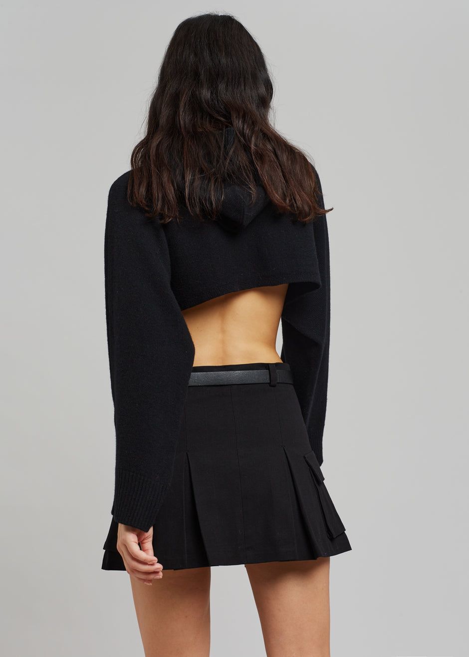 Audrey Cargo Pleated Miniskirt - Black sold by Frankie Shop product image thumbnail 9