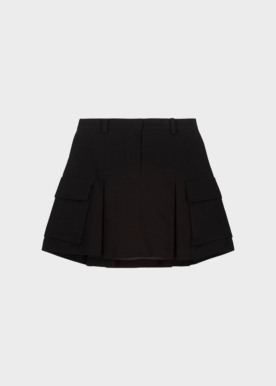 Audrey Cargo Pleated Miniskirt - Black sold by Frankie Shop product image thumbnail 10