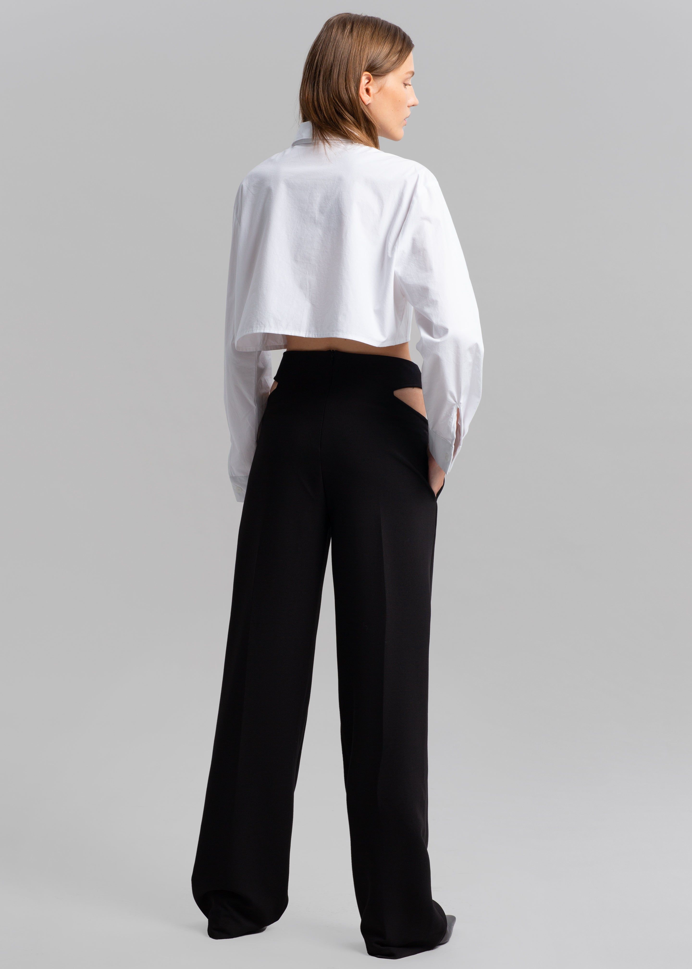 Elo Cropped Pocket Shirt - White sold by Frankie Shop product image thumbnail 6