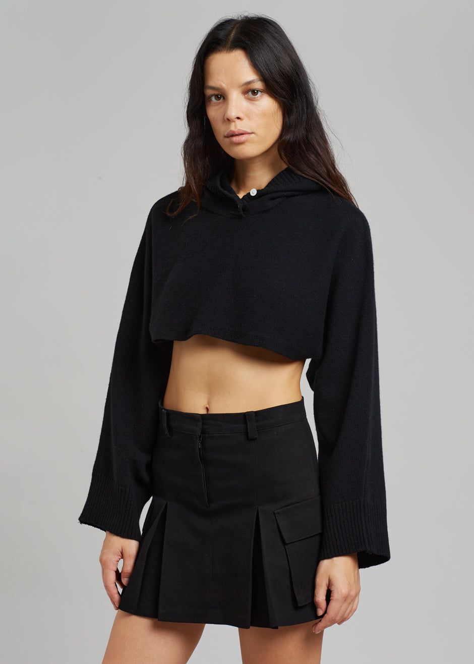 Audrey Cargo Pleated Miniskirt - Black sold by Frankie Shop product image thumbnail 6