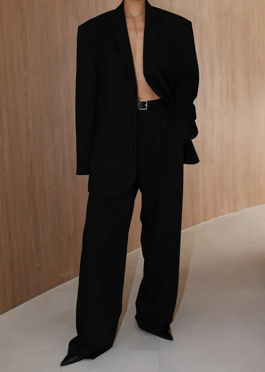 Tansy Pleated Trousers - Black sold by Frankie Shop product image thumbnail 3