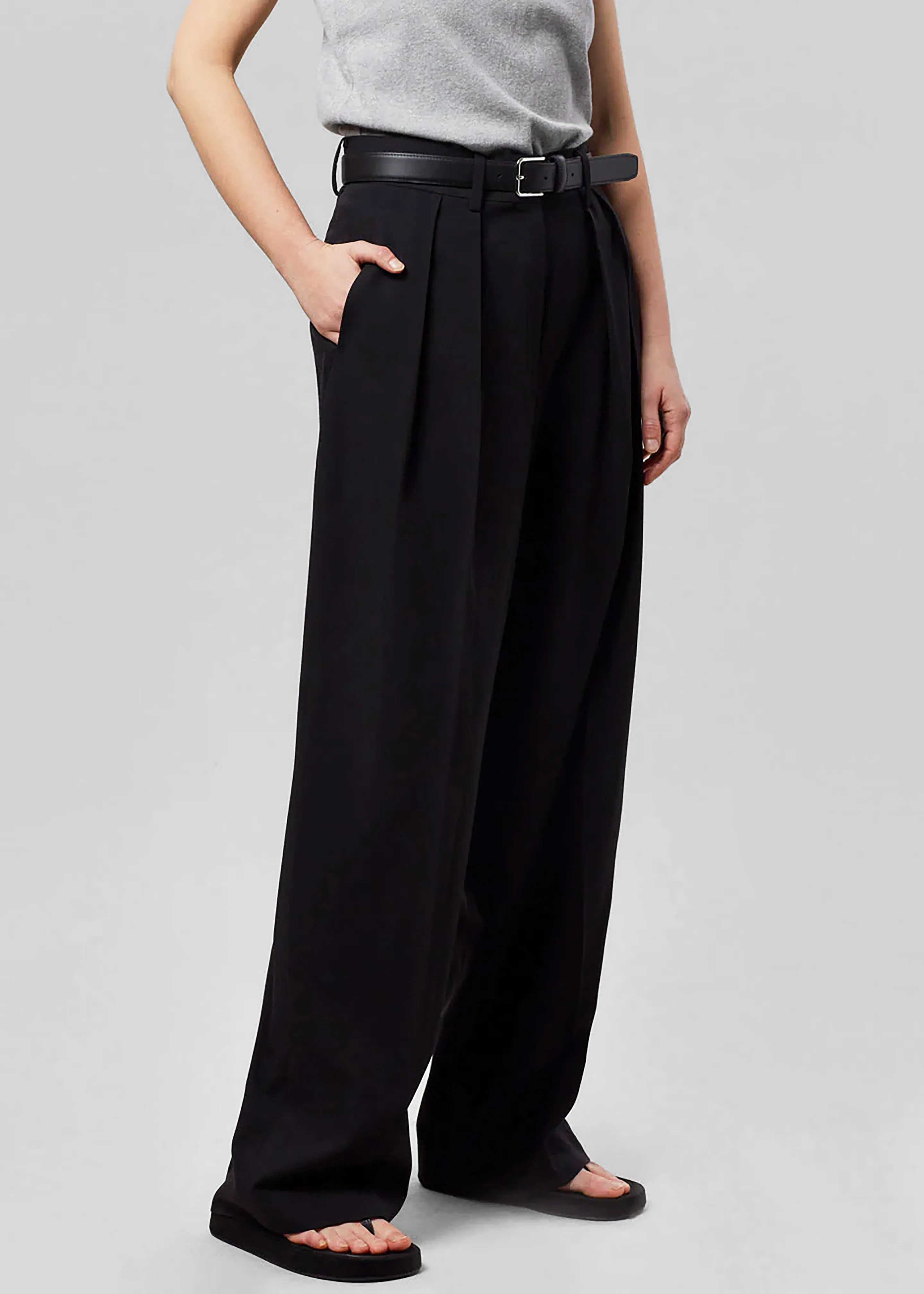 Tansy Pleated Trousers - Black sold by Frankie Shop product image thumbnail 5