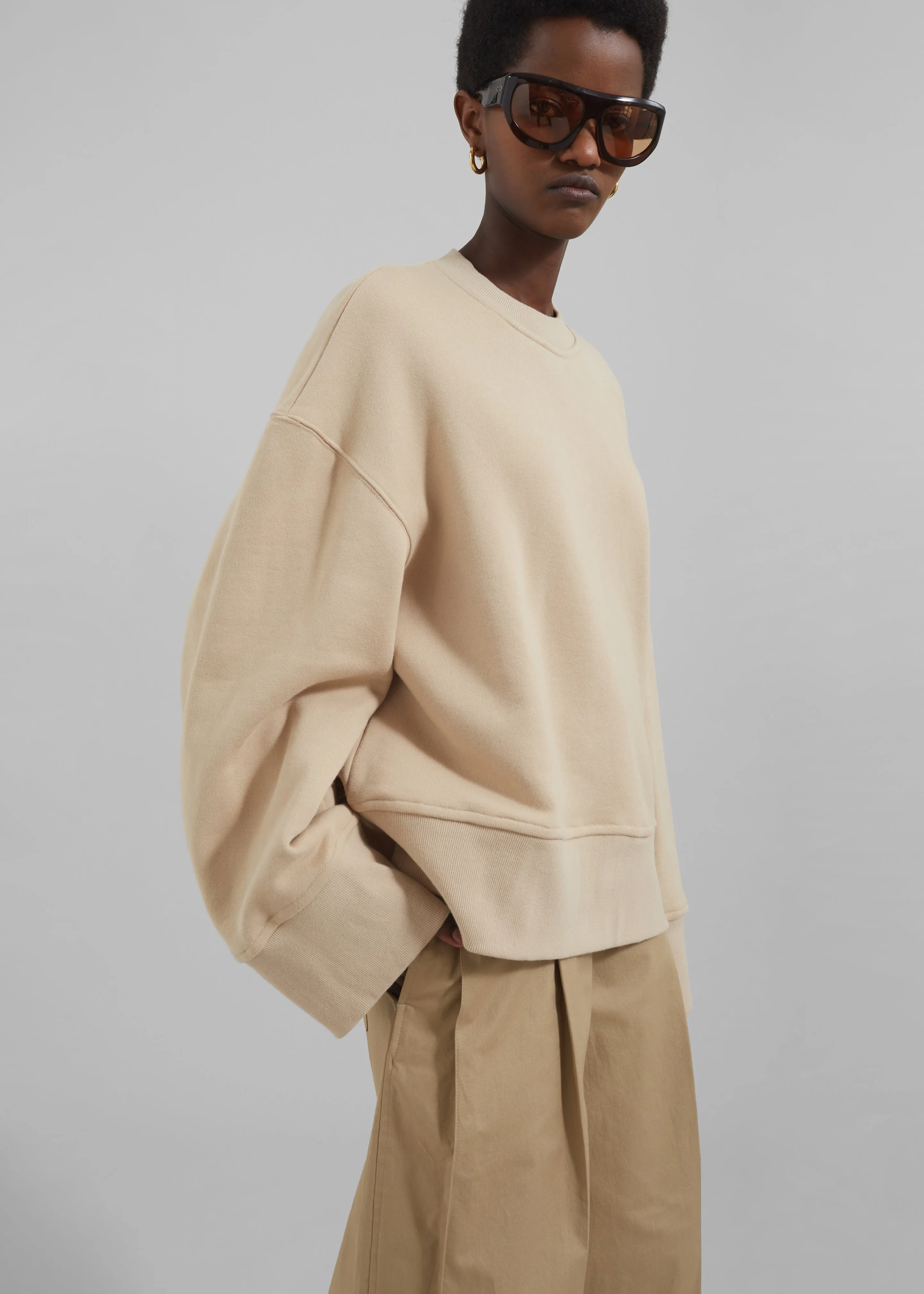 Clea Sweatshirt - Beige sold by Frankie Shop product image thumbnail 4