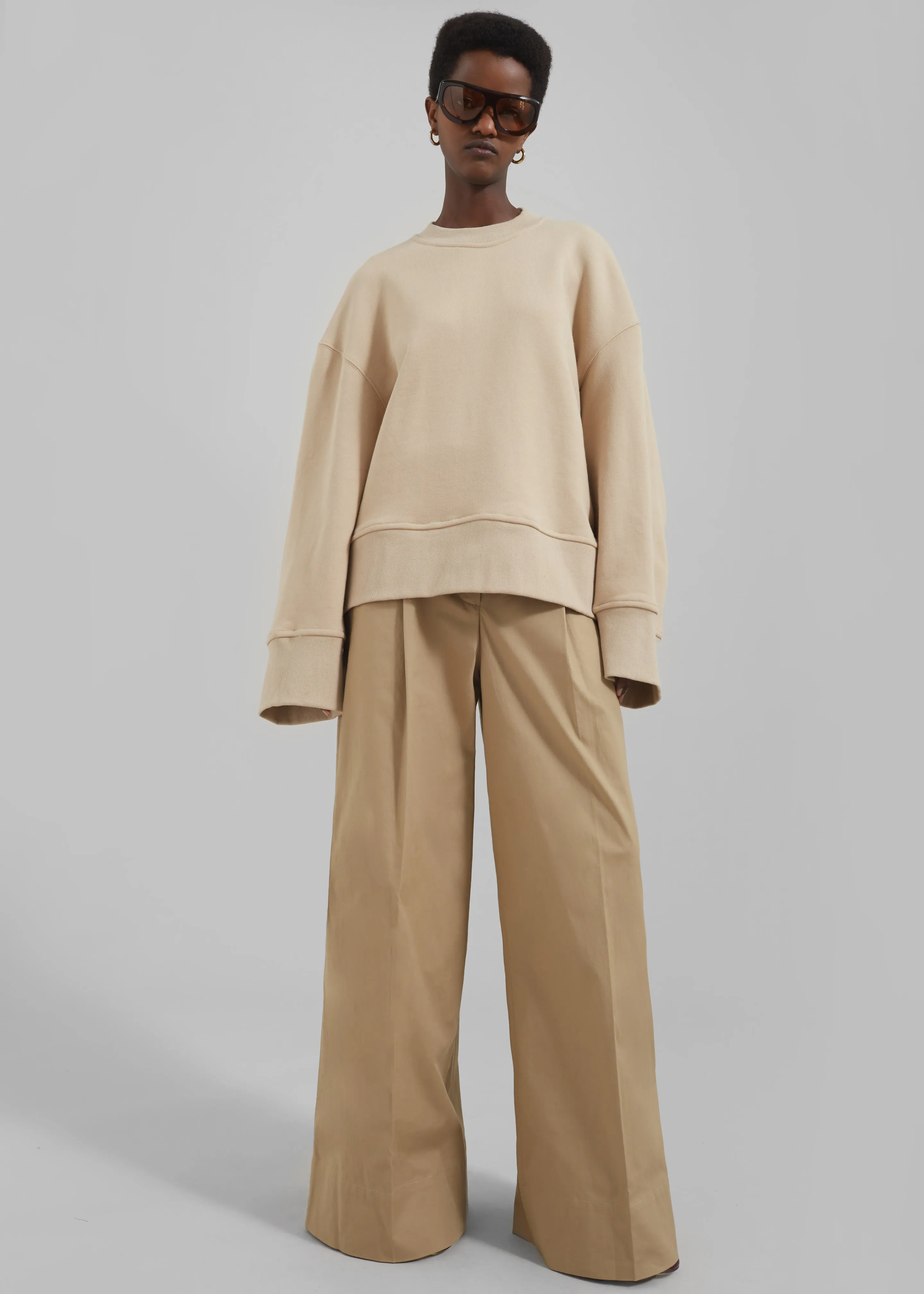 Clea Sweatshirt - Beige sold by Frankie Shop