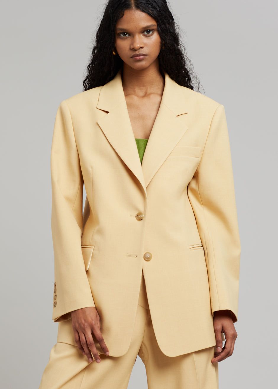 Georgina Wool Blend Blazer - Cornsilk sold by Frankie Shop product image thumbnail 3