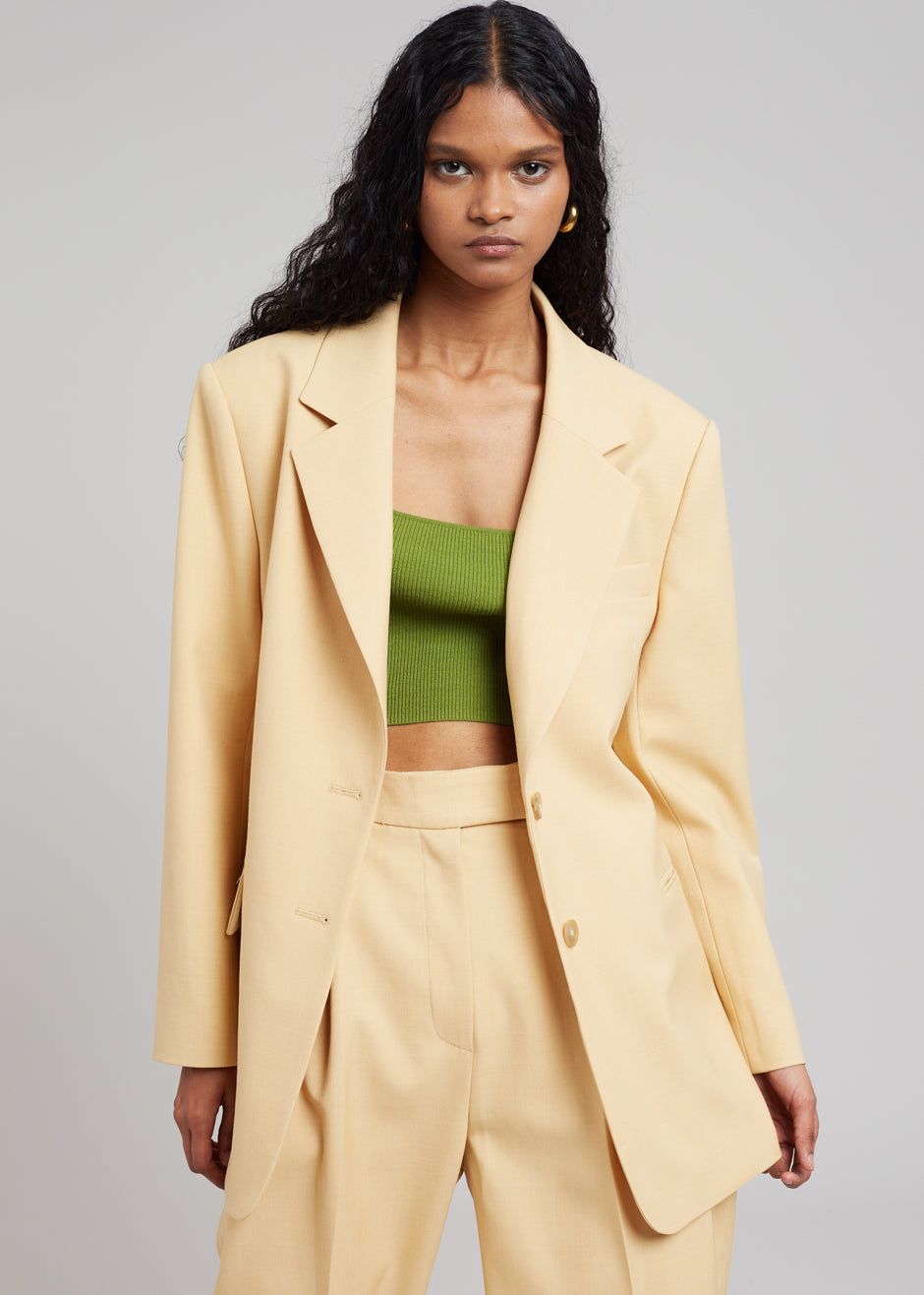 Georgina Wool Blend Blazer - Cornsilk sold by Frankie Shop product image thumbnail 4