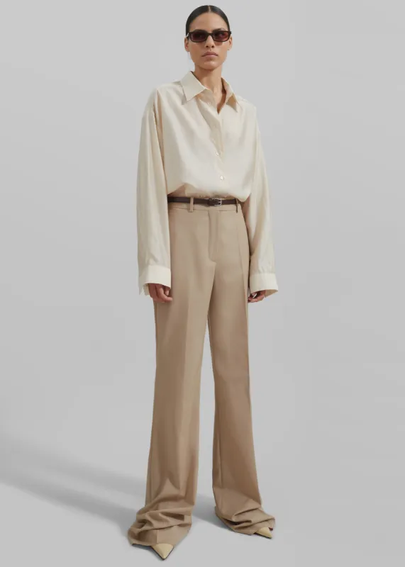 Sportmax Hangar Trousers - Beige sold by Frankie Shop