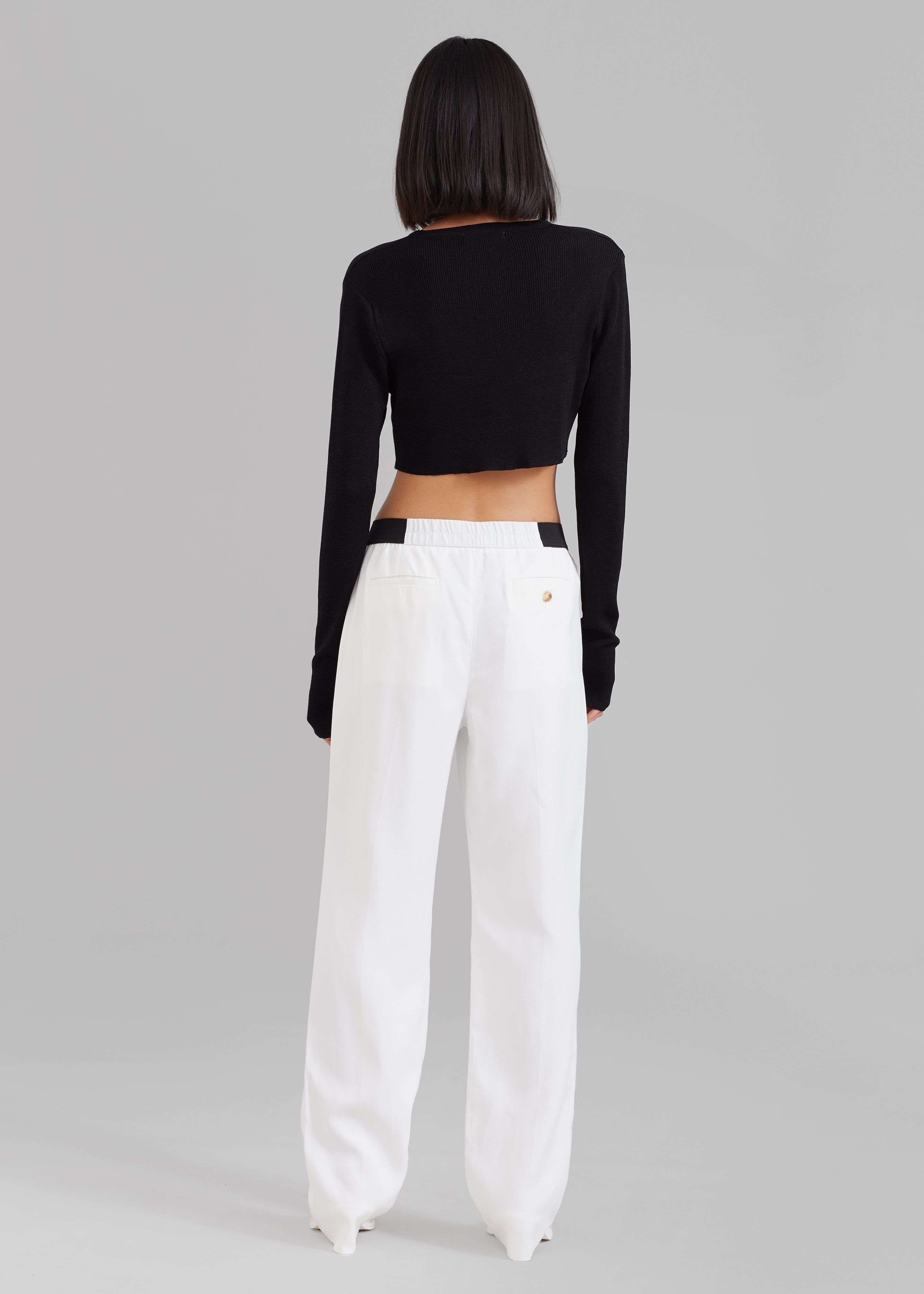 Loulou Studio Takaroa Elastic Pants - Ivory sold by Frankie Shop product image thumbnail 8