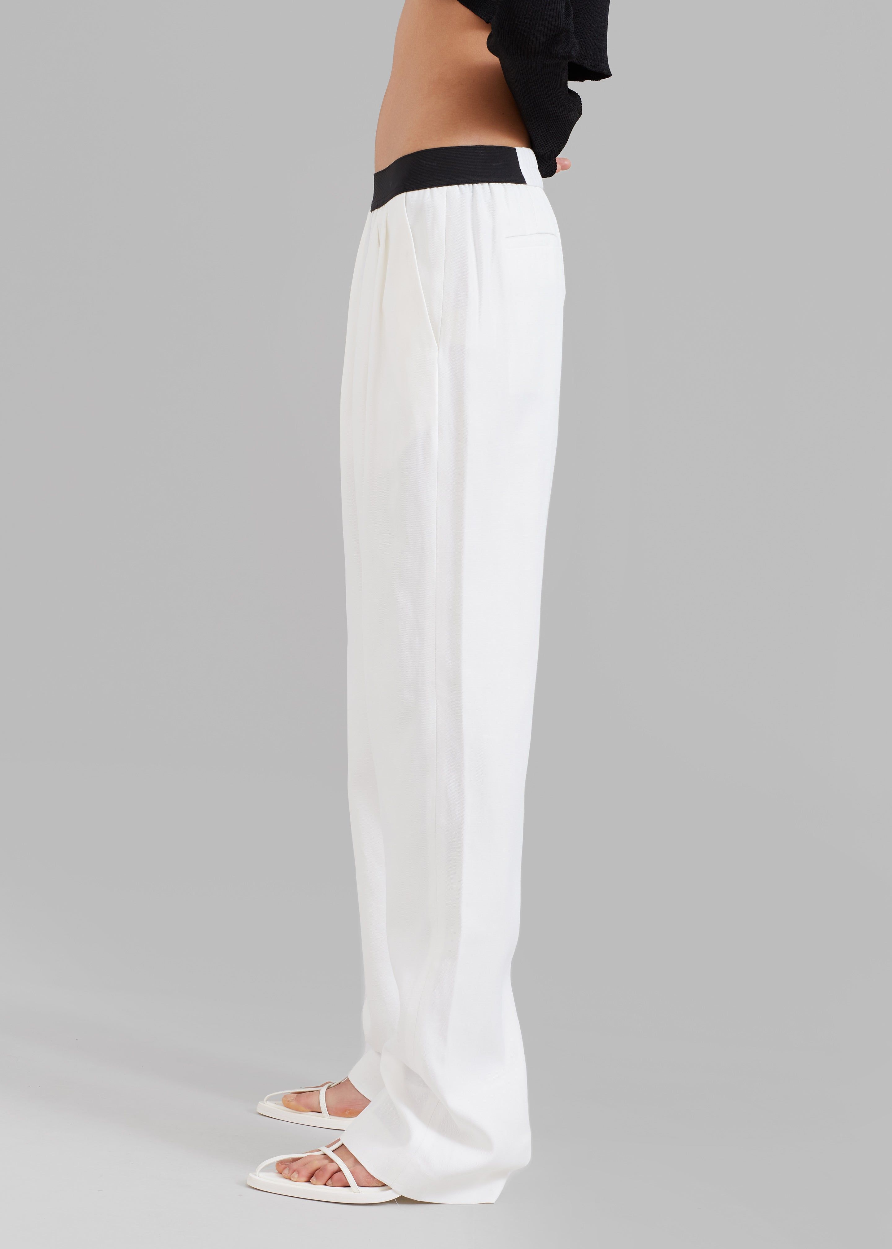 Loulou Studio Takaroa Elastic Pants - Ivory sold by Frankie Shop product image thumbnail 4