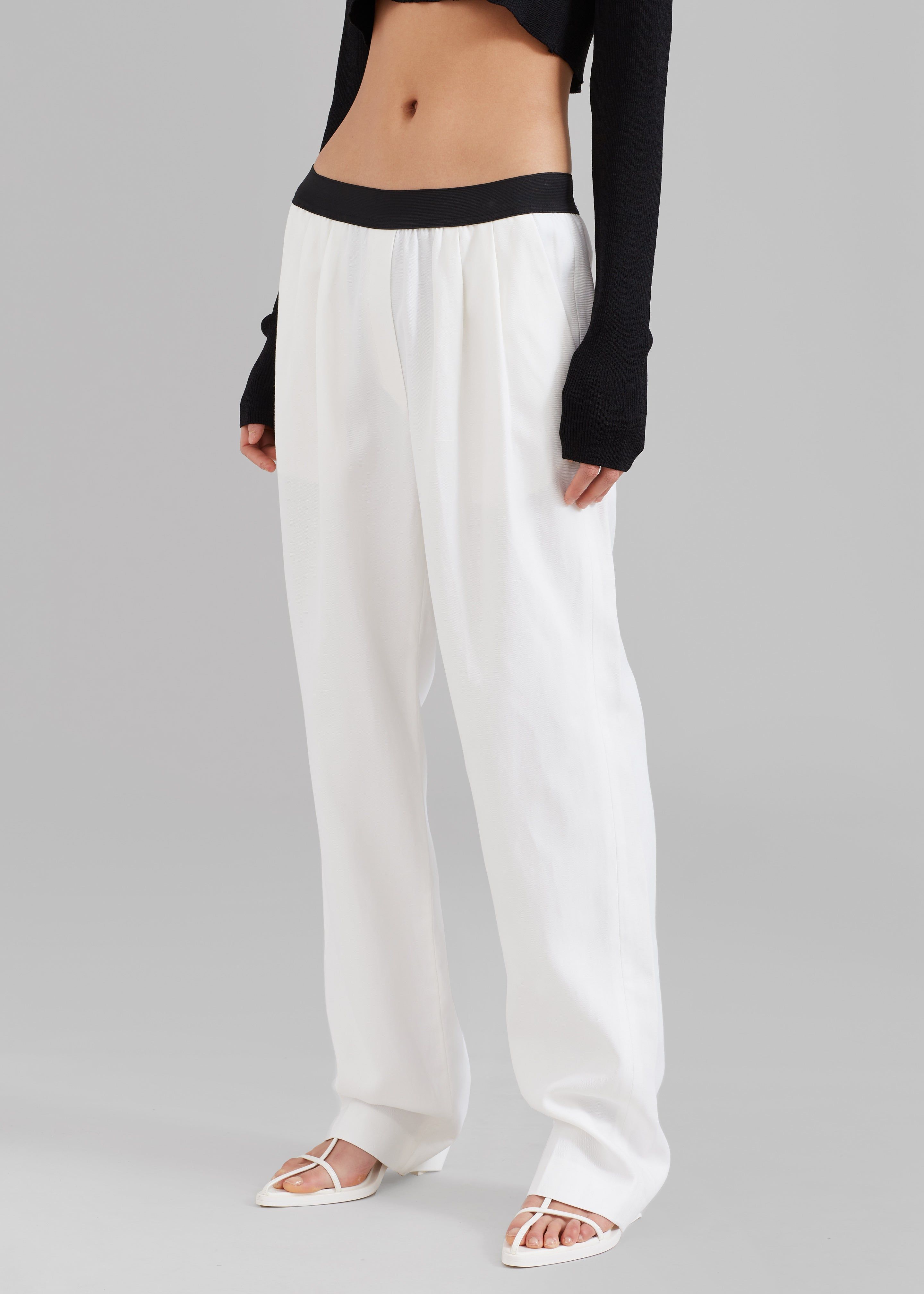 Loulou Studio Takaroa Elastic Pants - Ivory sold by Frankie Shop product image thumbnail 7