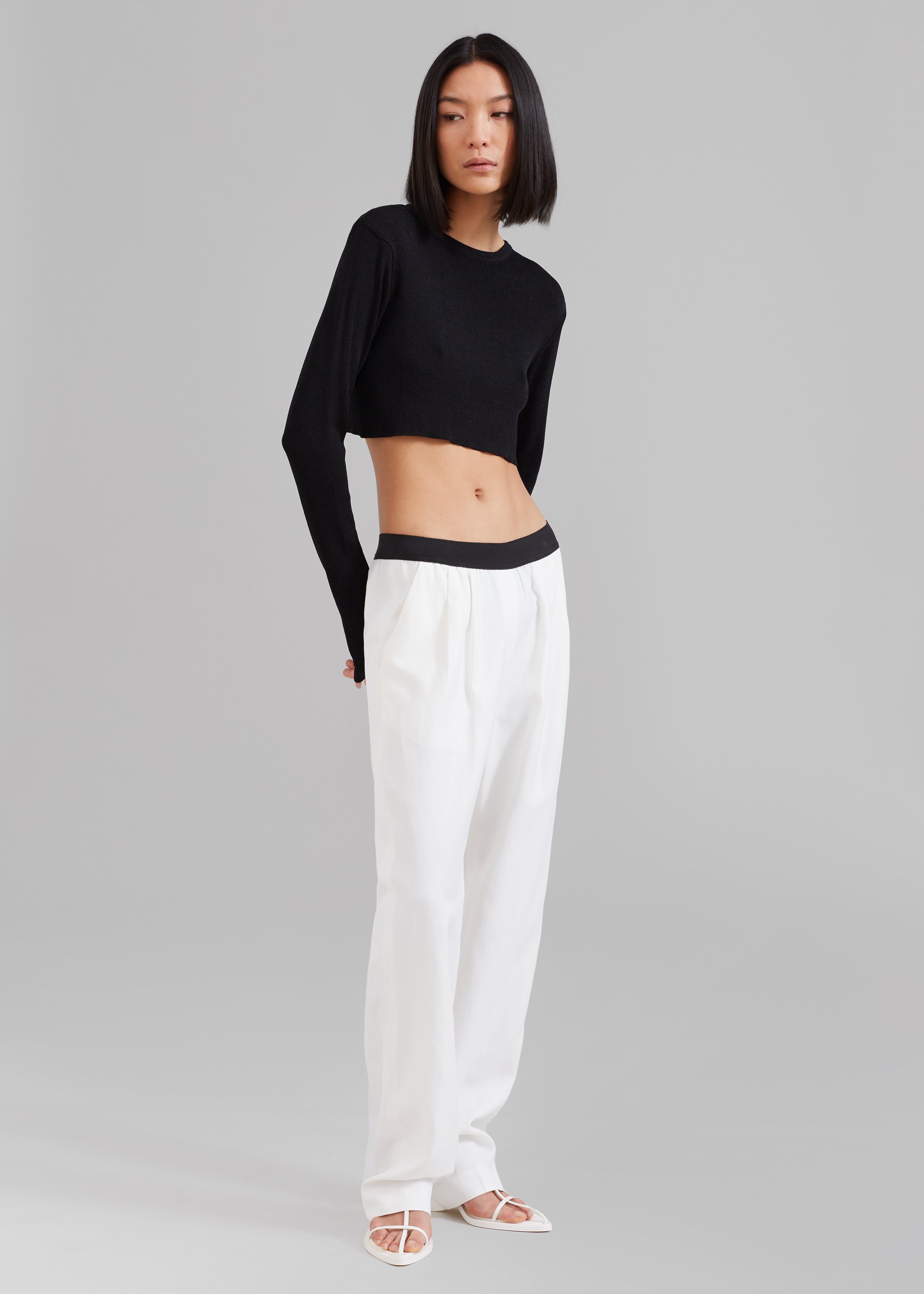 Loulou Studio Takaroa Elastic Pants - Ivory sold by Frankie Shop product image thumbnail 6