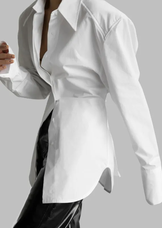 Bec Padded Shirt - White sold by Frankie Shop