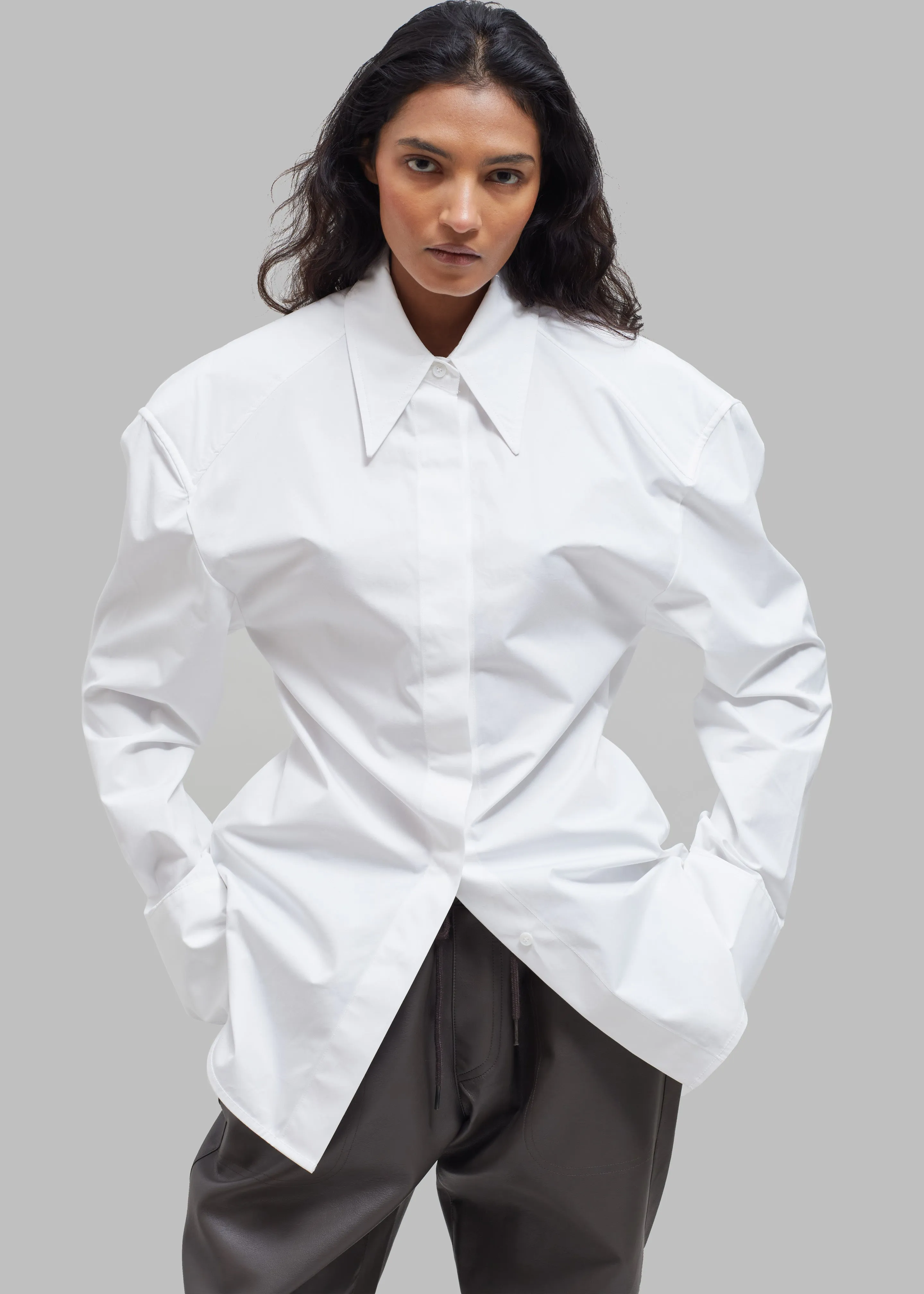 Bec Padded Shirt - White sold by Frankie Shop product image thumbnail 4